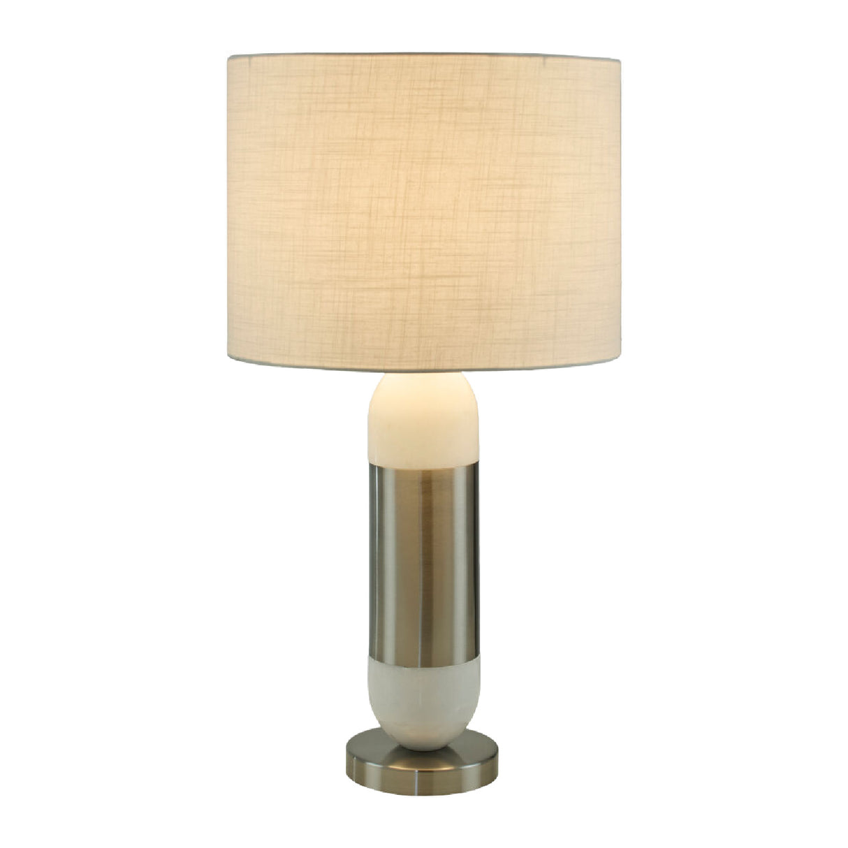 Modern European furniture - Silver Wrapped Marble Table Lamp - www.oroa.com | Oroa.com