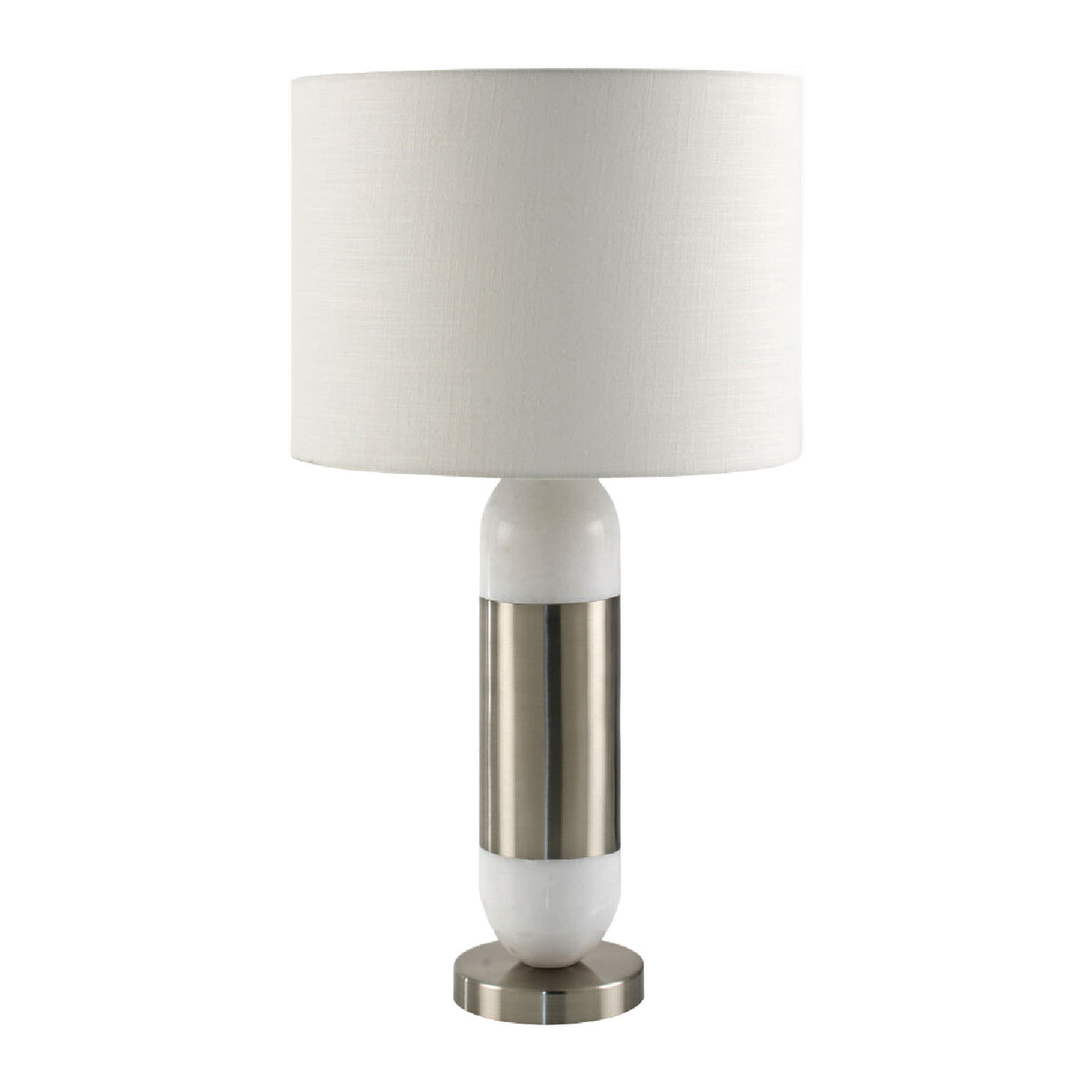 Modern European furniture - Silver Wrapped Marble Table Lamp - www.oroa.com | Oroa.com