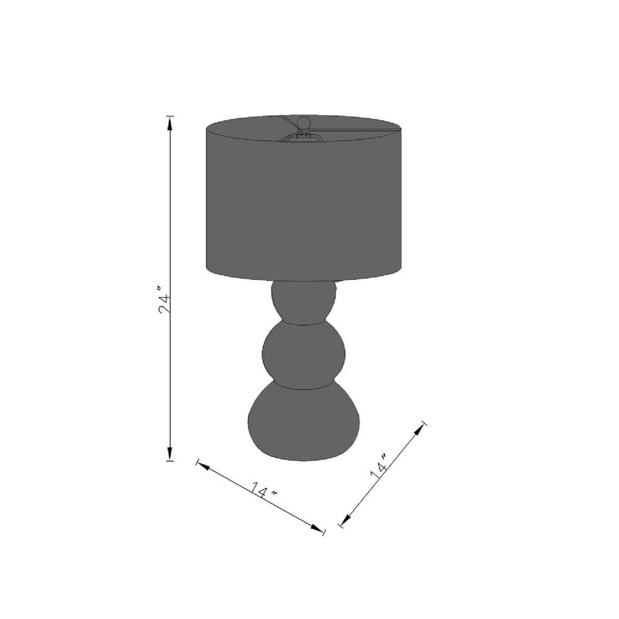 Modern European furniture - White Linen Modern Table Lamp - www.oroa.com | Oroa.com