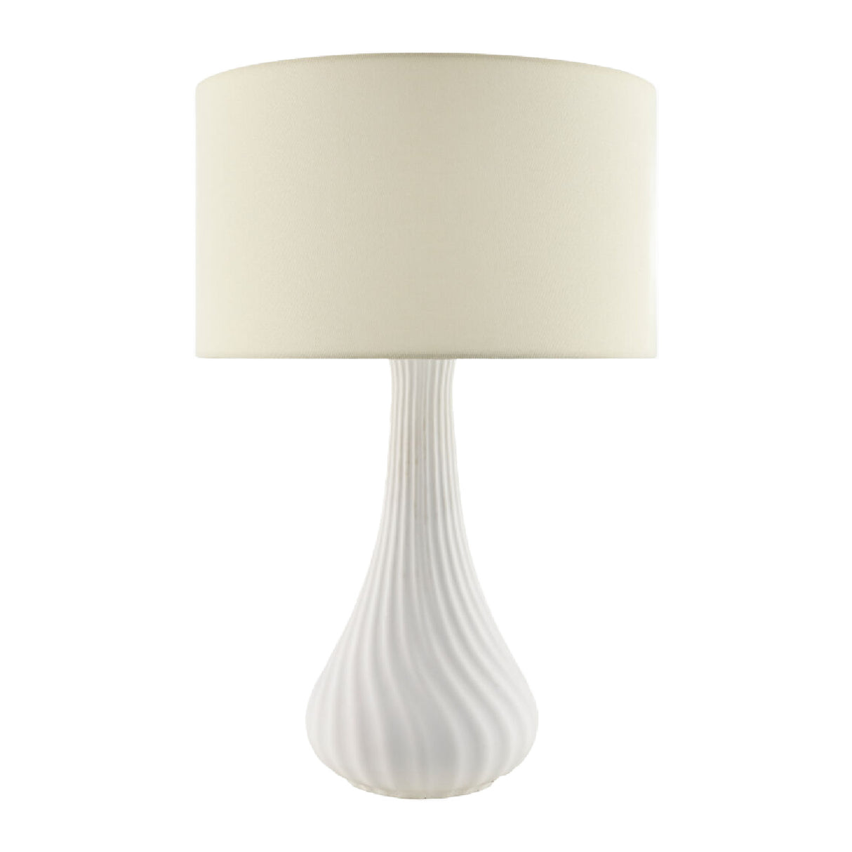 Modern European furniture - White Concrete Linen Table Lamp - www.oroa.com | Oroa.com
