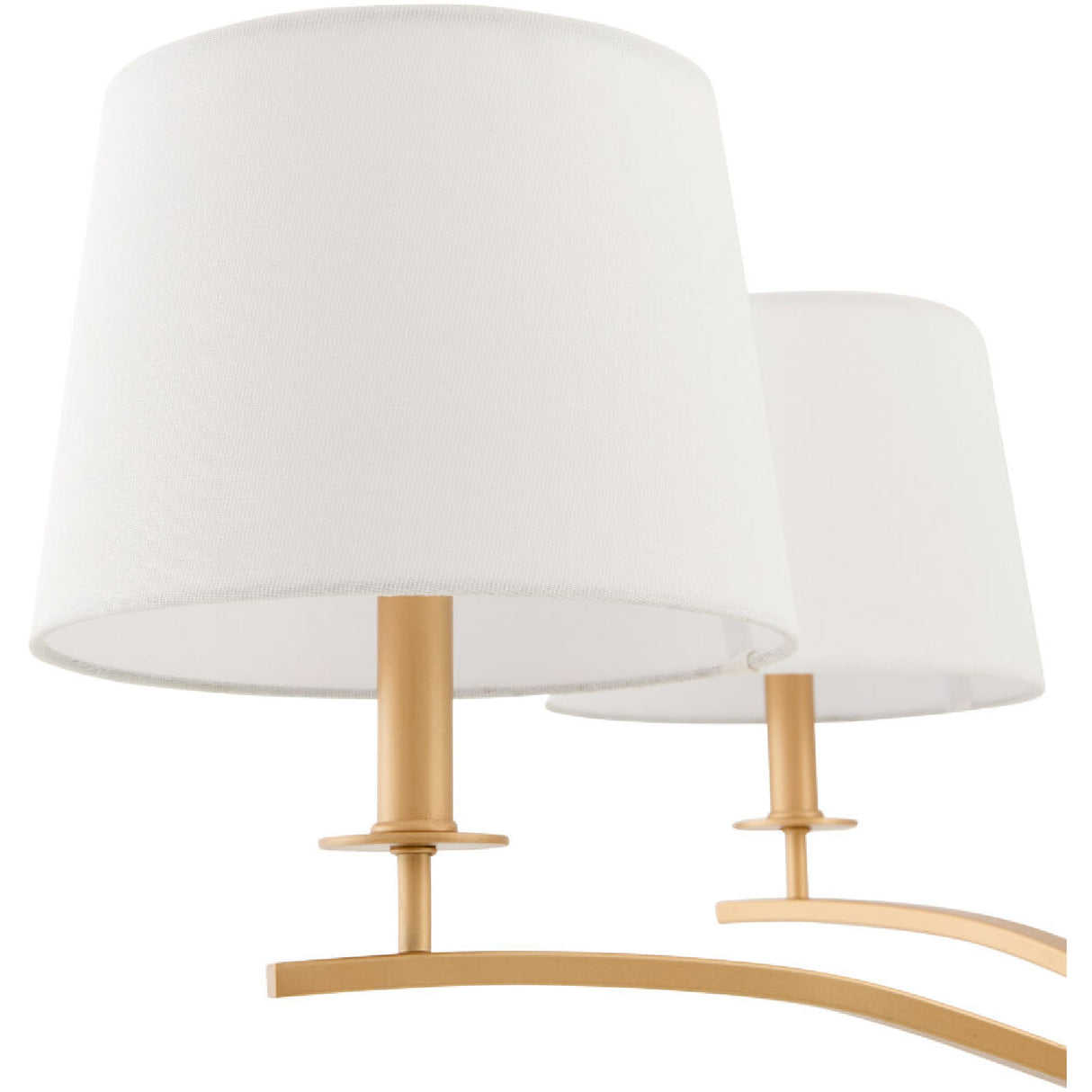 Modern European furniture - White Linen 6-Light Chandelier - www.oroa.com | Oroa.com