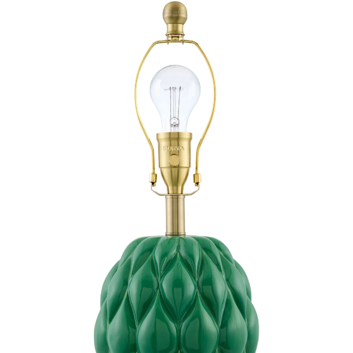 Modern European furniture - Reliefed Ceramic Accent Table Lamp - www.oroa.com | Oroa.com