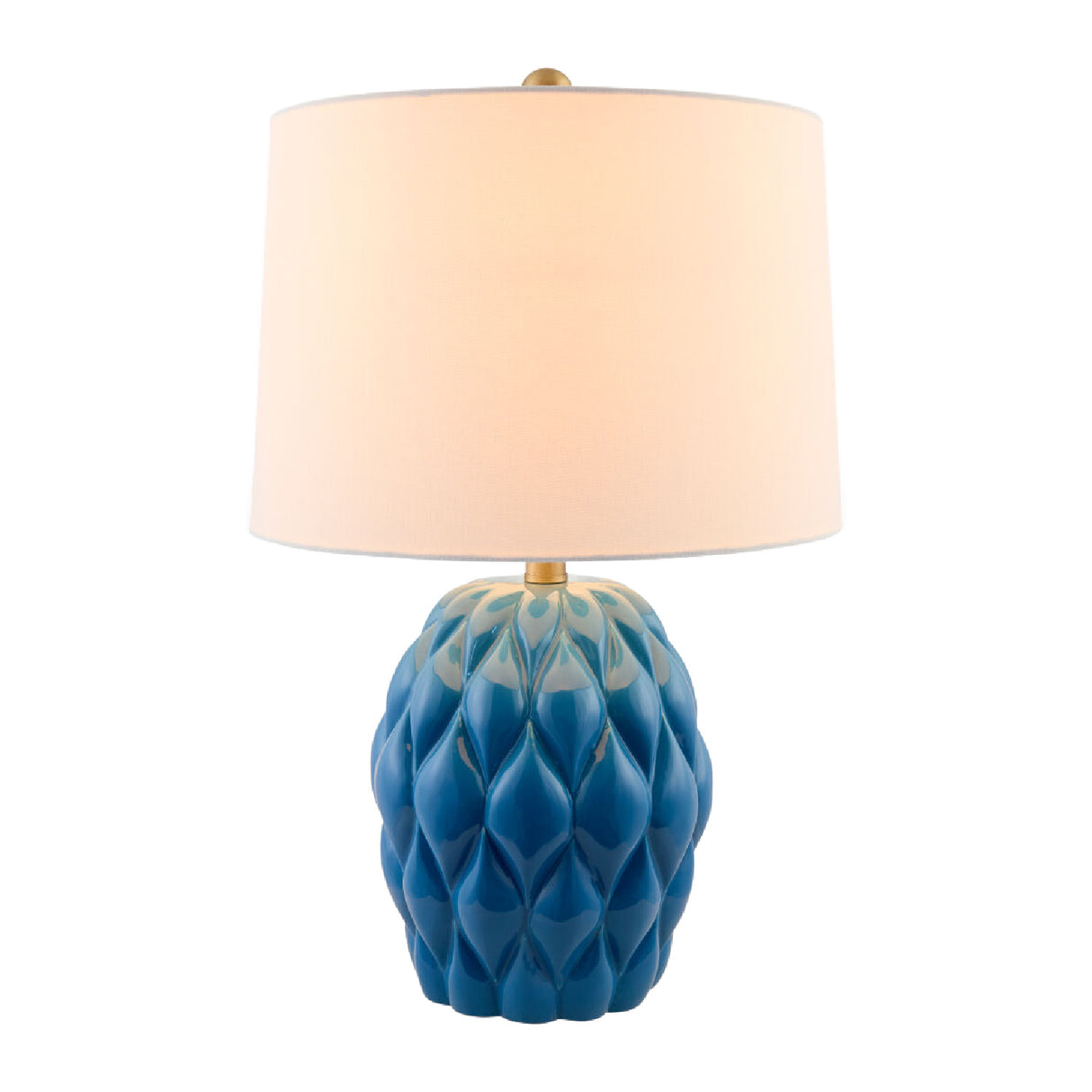 Modern European furniture - Reliefed Ceramic Accent Table Lamp - www.oroa.com | Oroa.com
