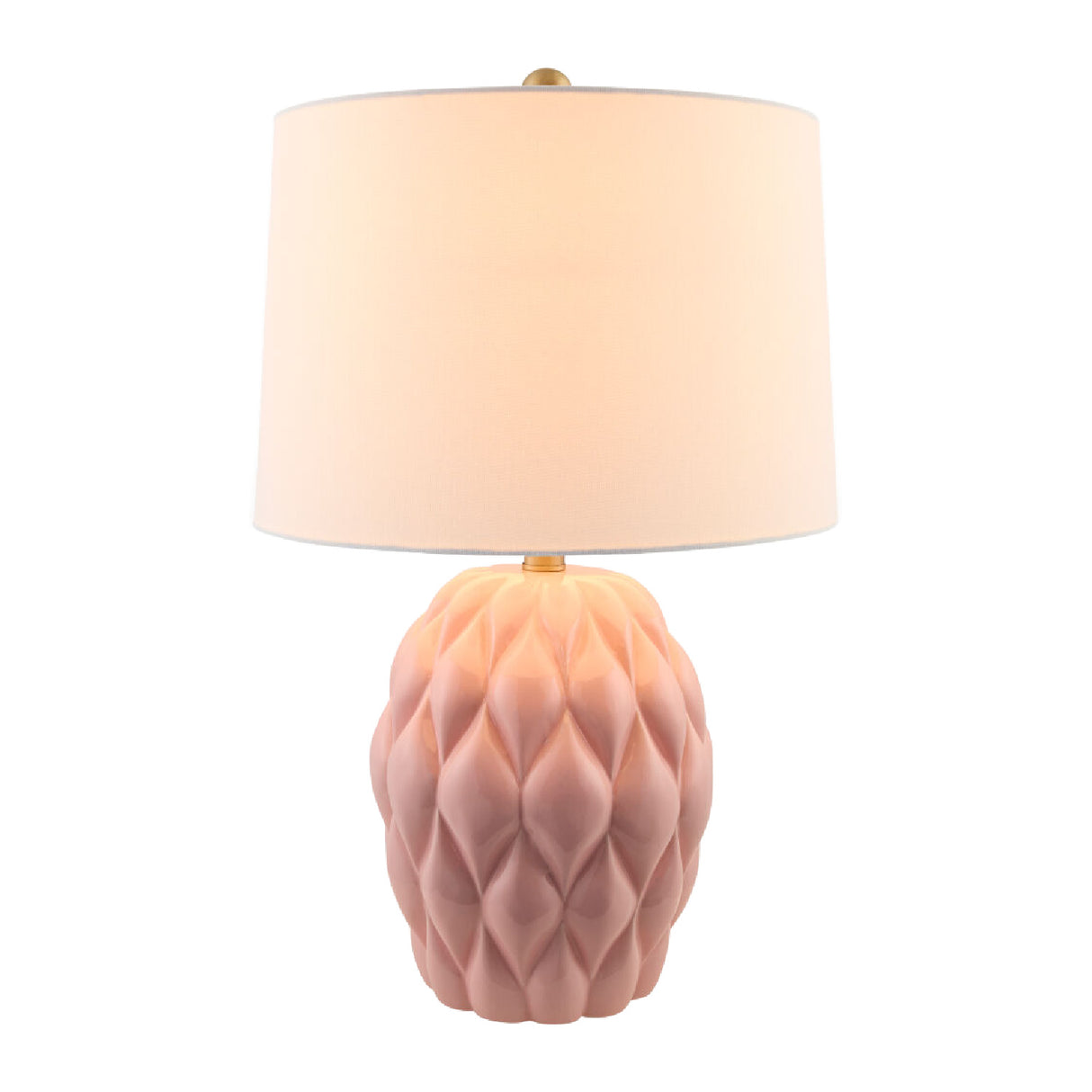 Modern European furniture - Reliefed Ceramic Accent Table Lamp - www.oroa.com | Oroa.com