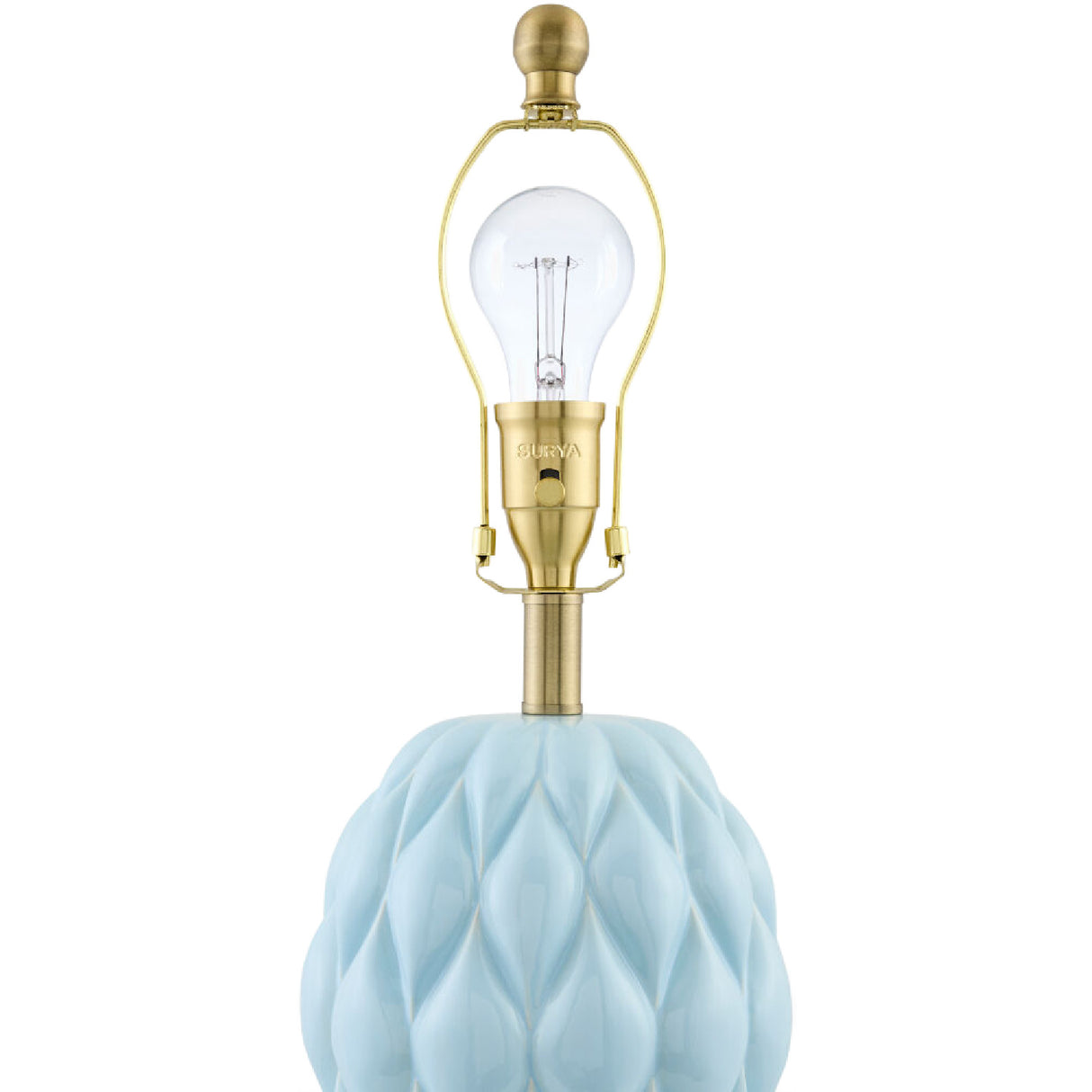 Modern European furniture - Reliefed Ceramic Accent Table Lamp - www.oroa.com | Oroa.com