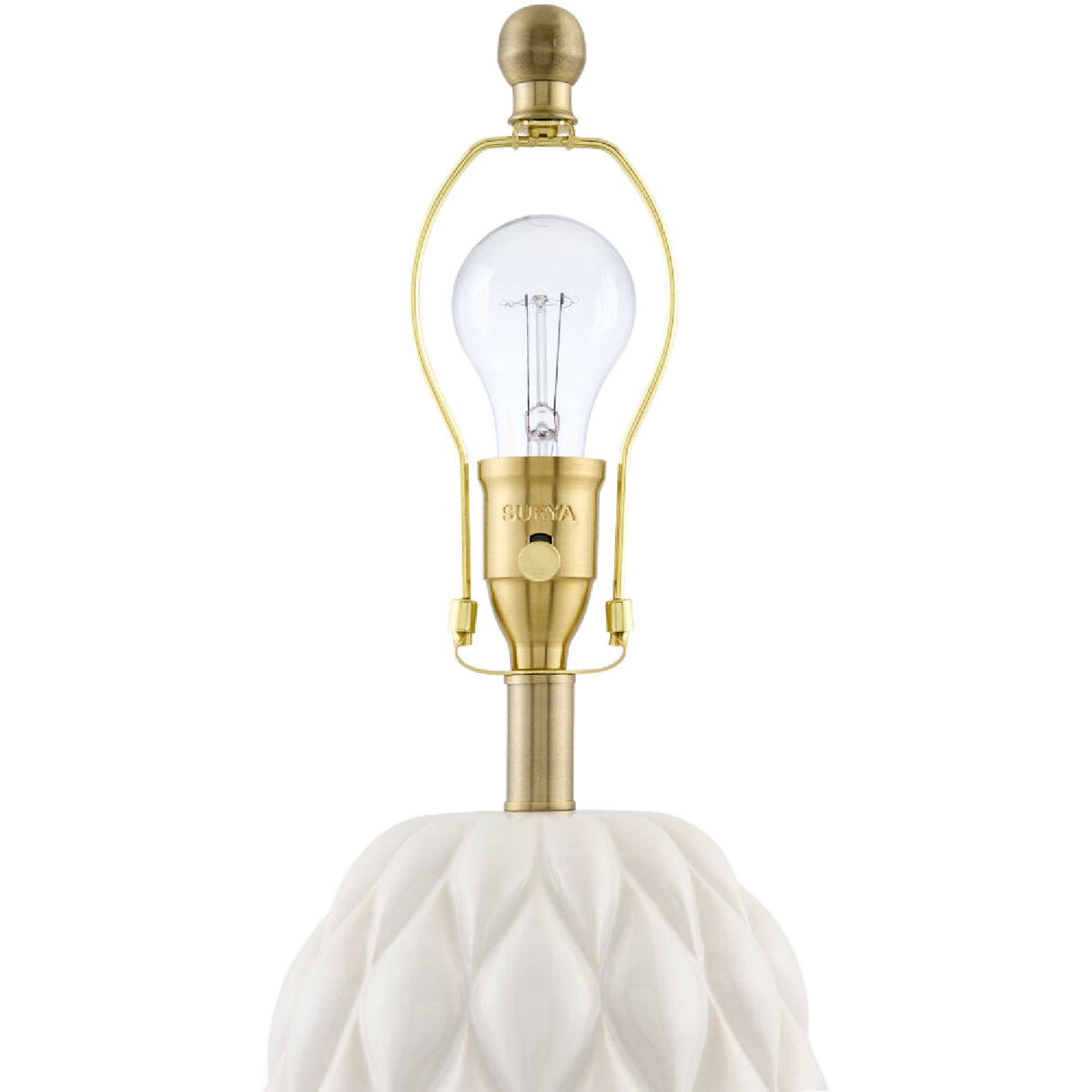 Modern European furniture - Reliefed Ceramic Accent Table Lamp - www.oroa.com | Oroa.com