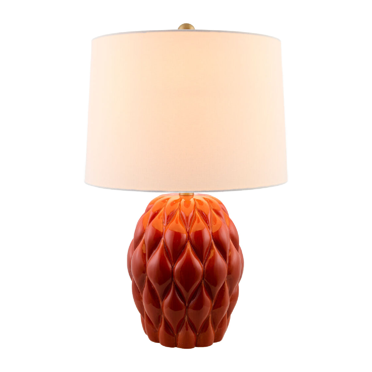 Modern European furniture - Reliefed Ceramic Accent Table Lamp - www.oroa.com | Oroa.com