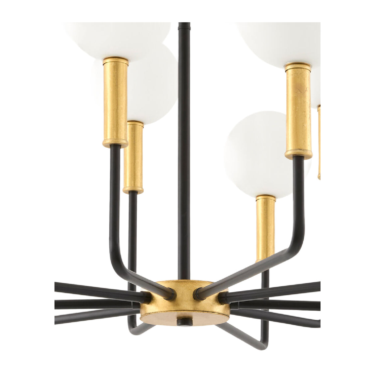 Modern European furniture - 10-Light White Glass Chandelier - www.oroa.com | Oroa.com