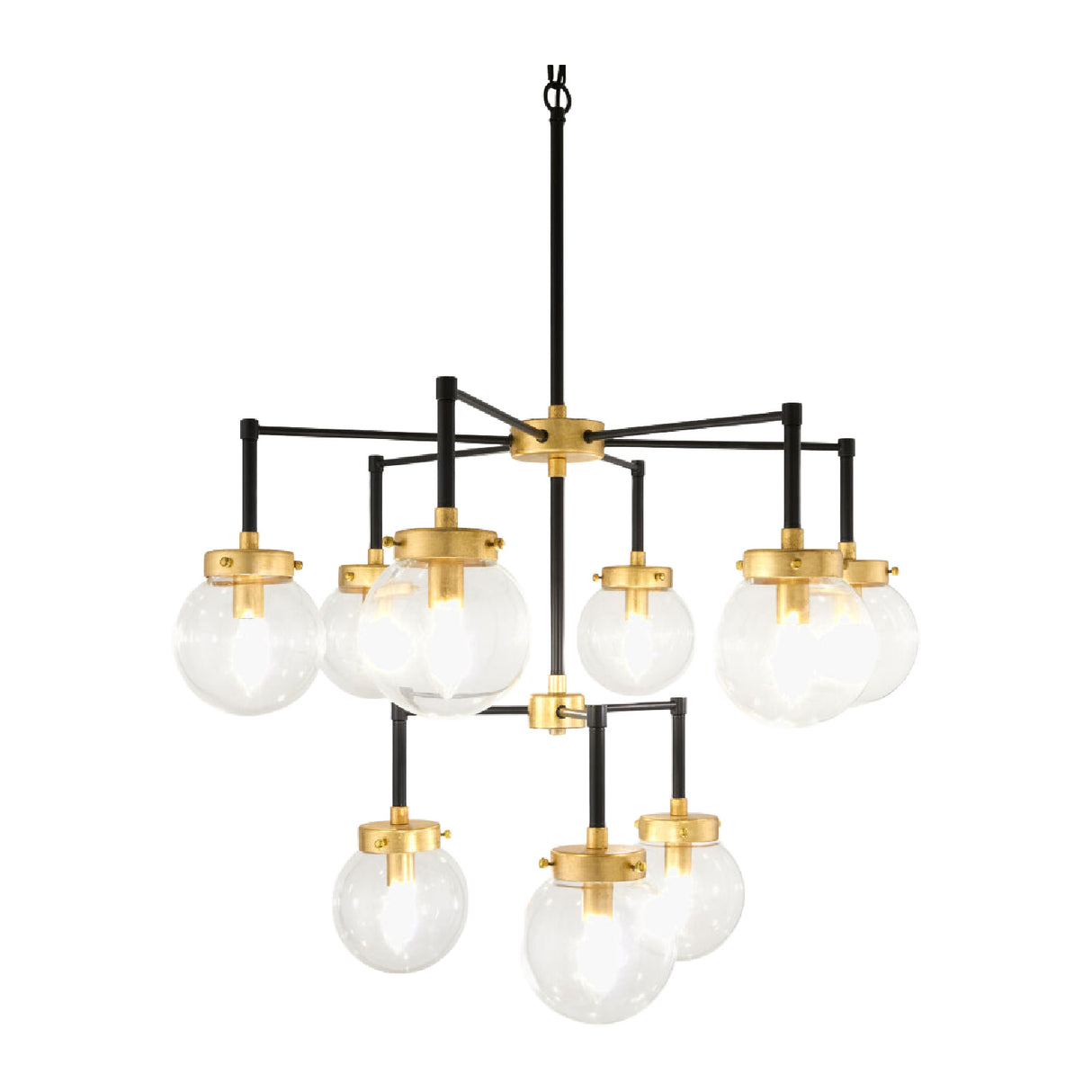 Modern European furniture - 9-Light Clear Glass Chandelier - www.oroa.com | Oroa.com
