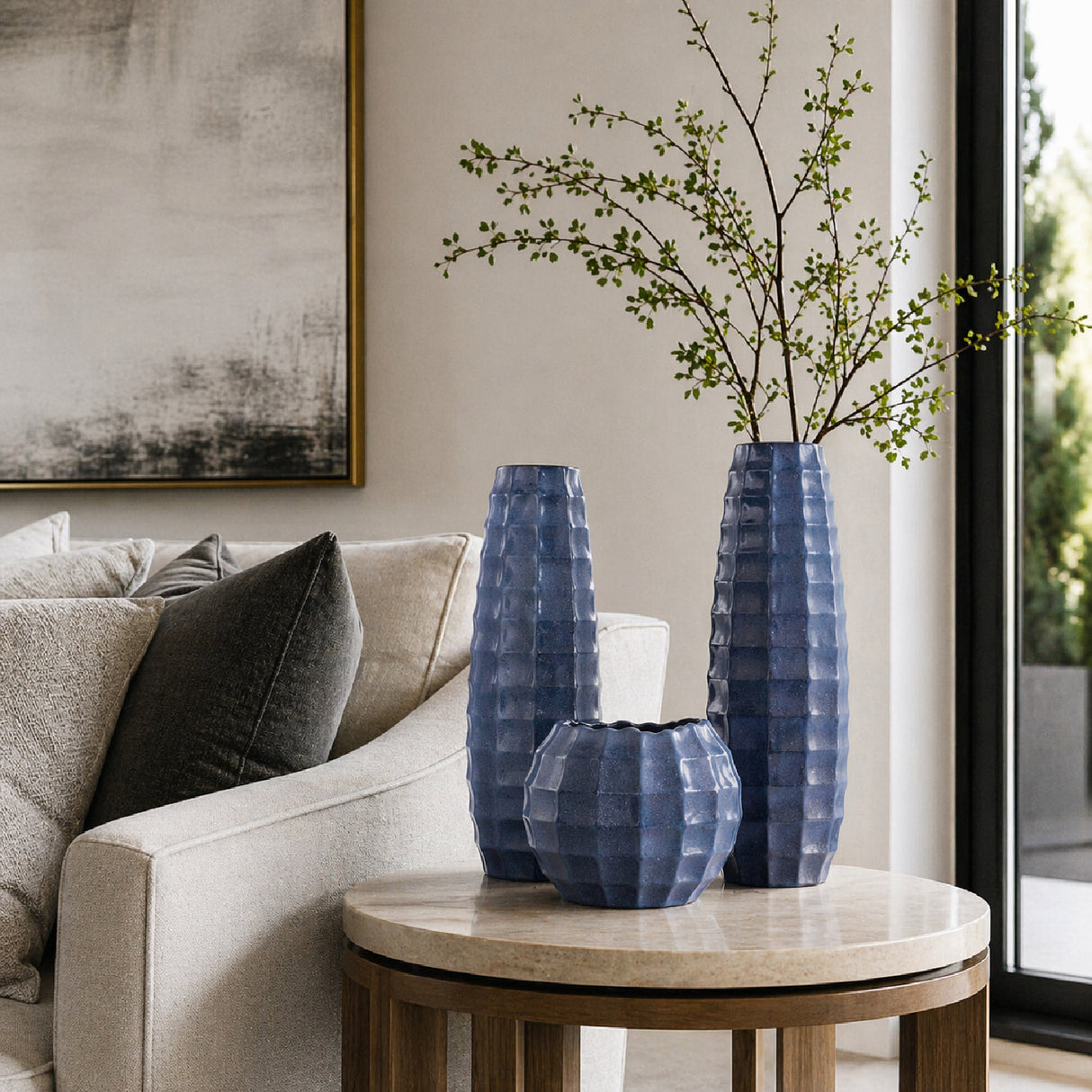 Modern European furniture - Glazed Ceramic Outdoor Vases (3) - www.oroa.com | Oroa.com