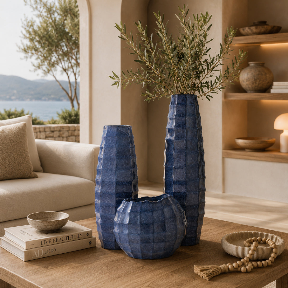 Modern European furniture - Glazed Ceramic Outdoor Vases (3) - www.oroa.com | Oroa.com