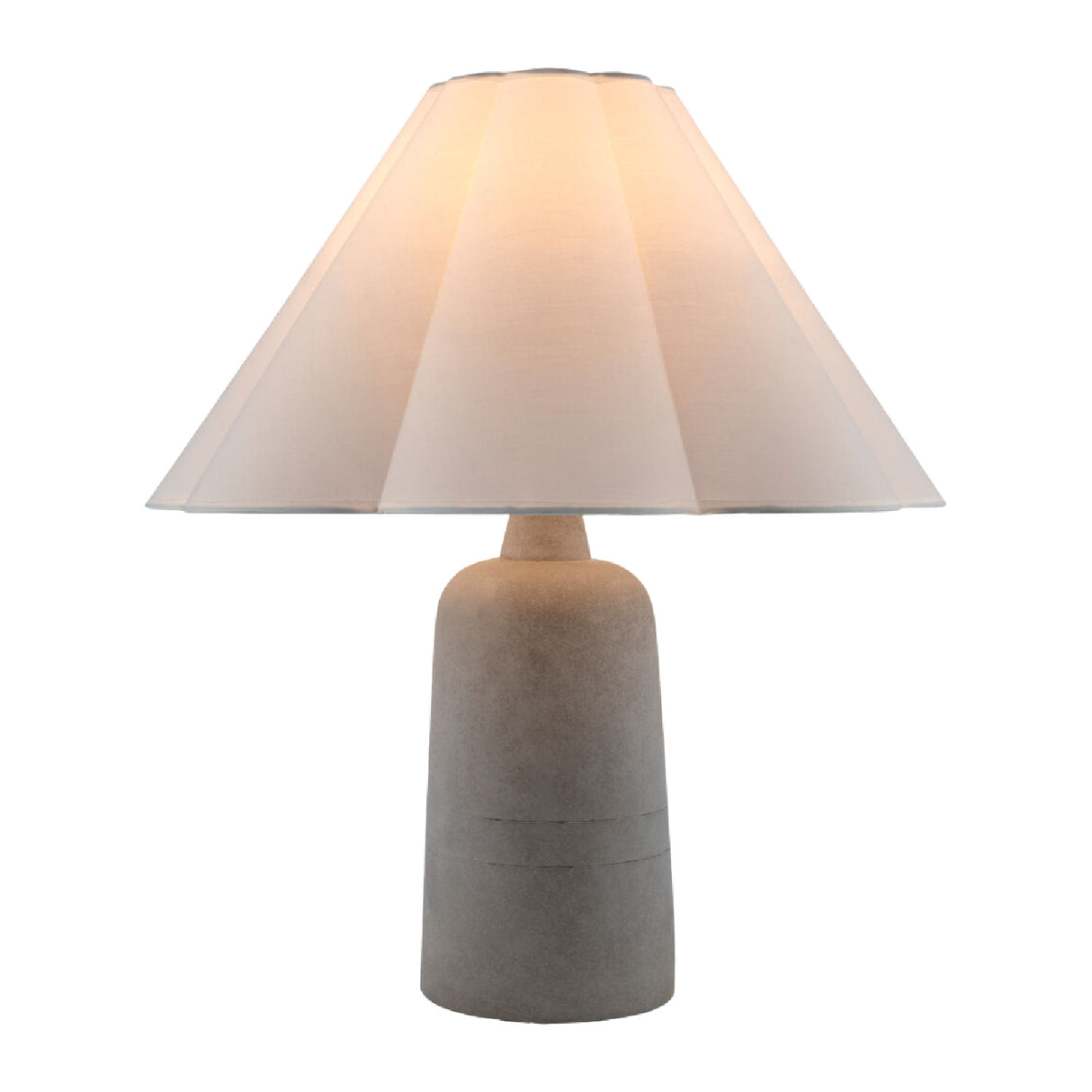 Modern European furniture - White Cotton Concrete Table Lamp - www.oroa.com | Oroa.com