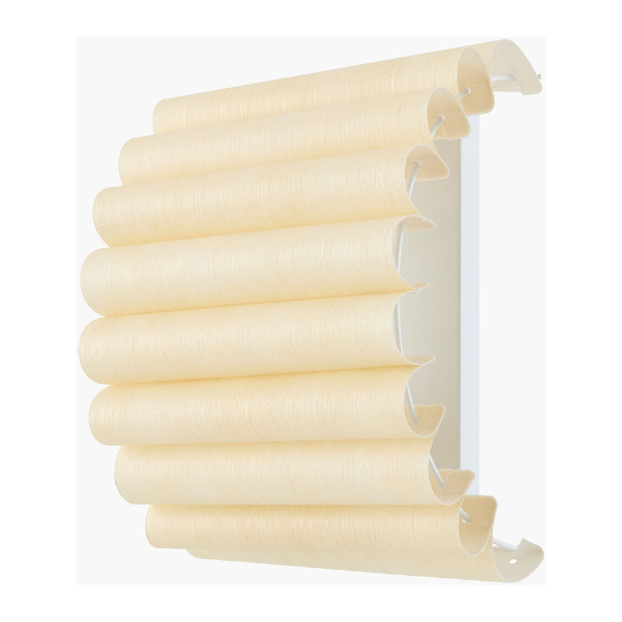 Modern European furniture -Scalloped Beige Linen Wall Lamp - www.oroa.com | Oroa.com