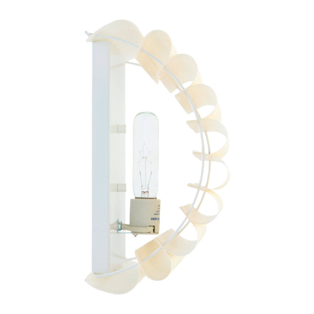 Modern European furniture -Scalloped Beige Linen Wall Lamp - www.oroa.com | Oroa.com