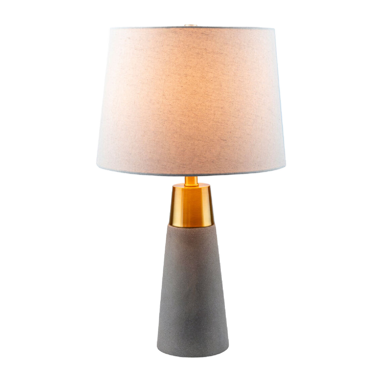 Modern European furniture - Beige Linen Concrete Table Lamps (2) - www.oroa.com | Oroa.com