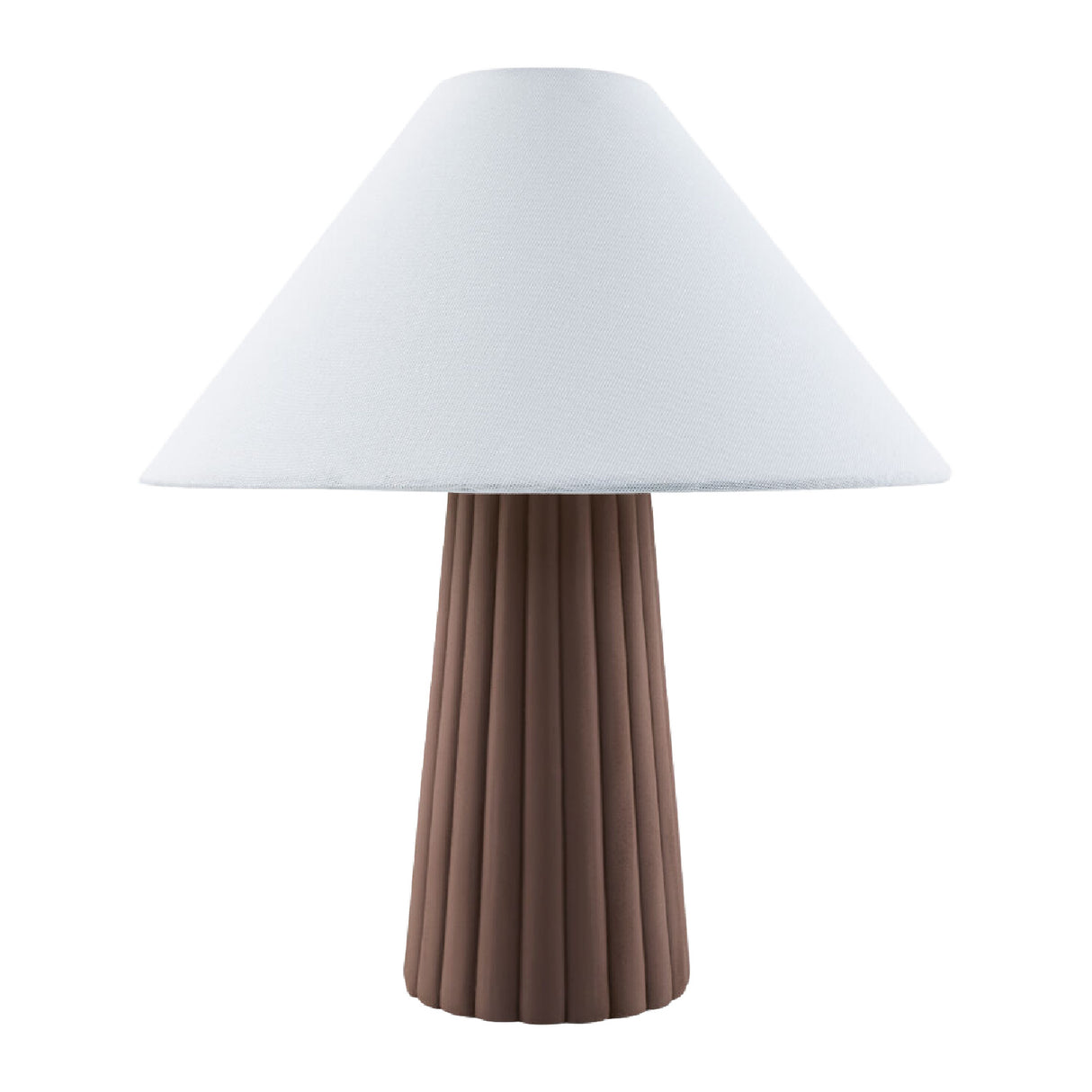 Modern European furniture - Fluted Ceramic Linen Table Lamp - www.oroa.com | Oroa.com