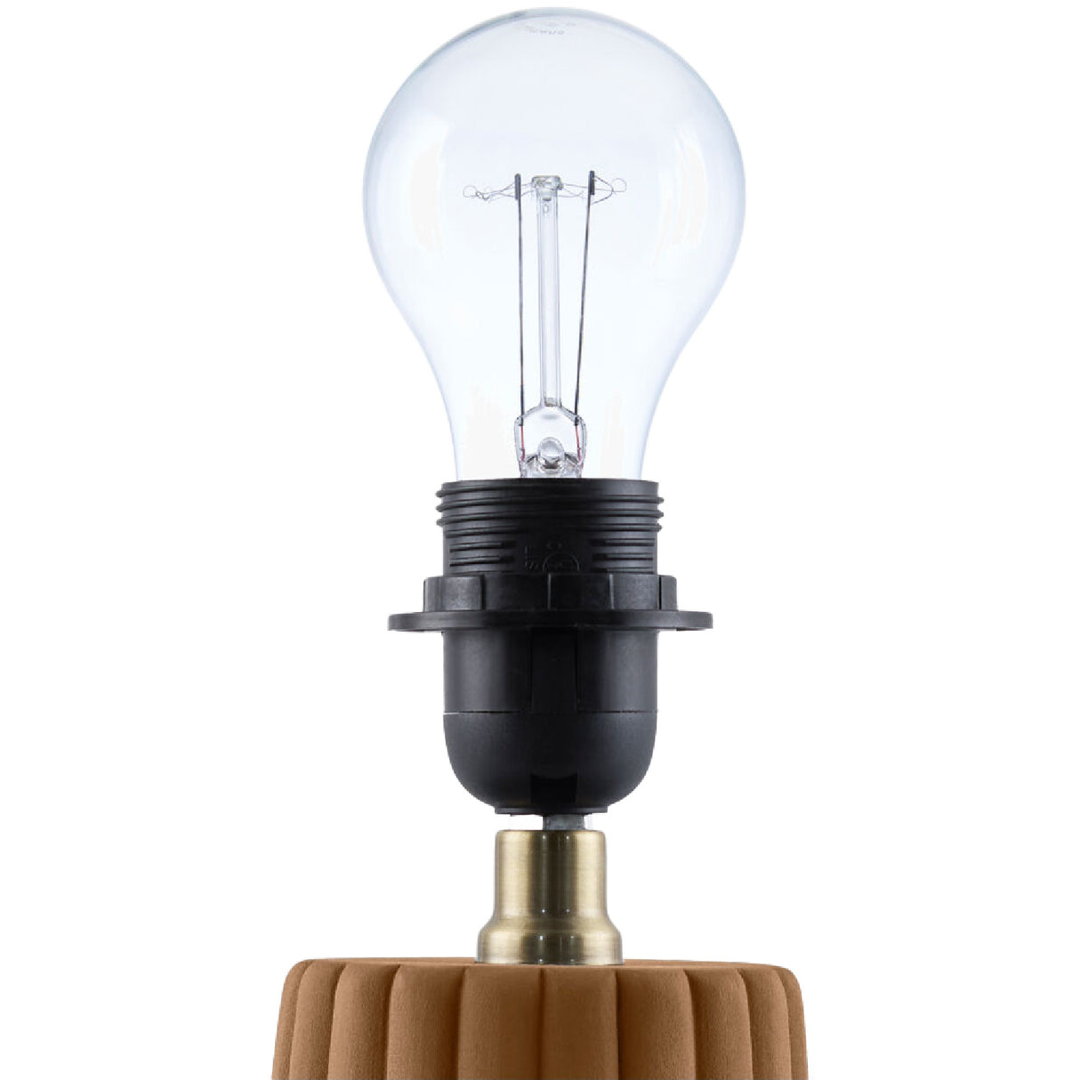Modern European furniture - Fluted Ceramic Linen Table Lamp - www.oroa.com | Oroa.com