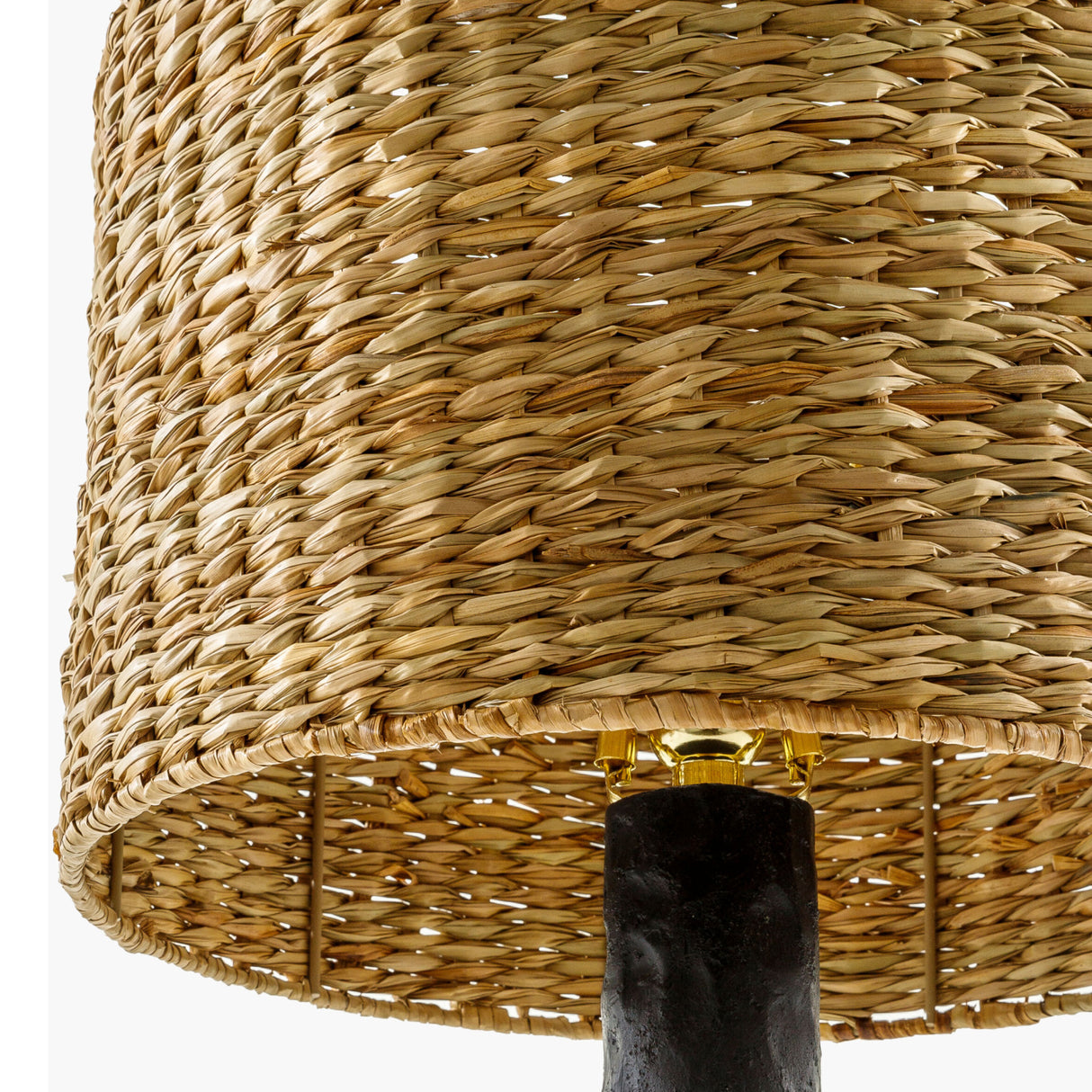 Modern European furniture - Tan Seagrass Accent Table Lamp - www.oroa.com | Oroa.com