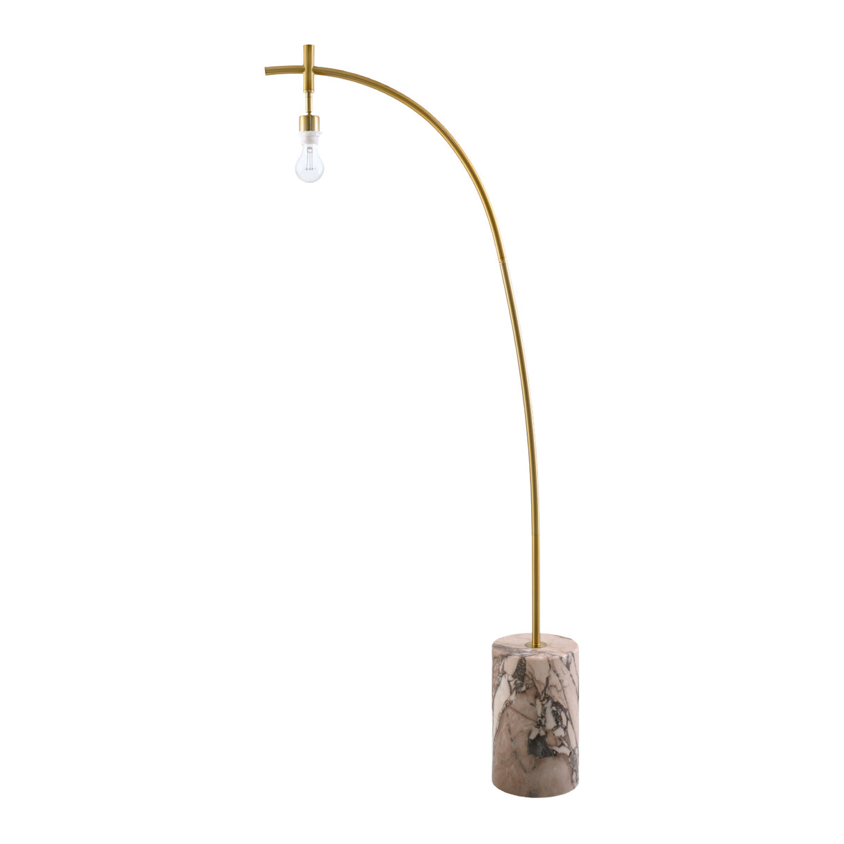 Modern European furniture - Linen Shade Sloped Floor Lamp - www.oroa.com | Oroa.com