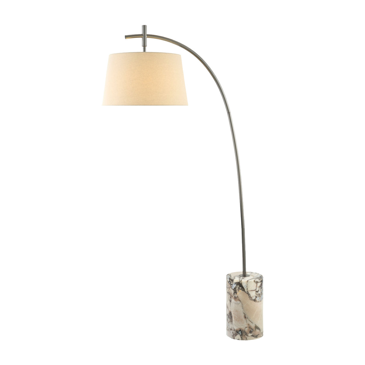 Modern European furniture - Linen Shade Sloped Floor Lamp - www.oroa.com | Oroa.com