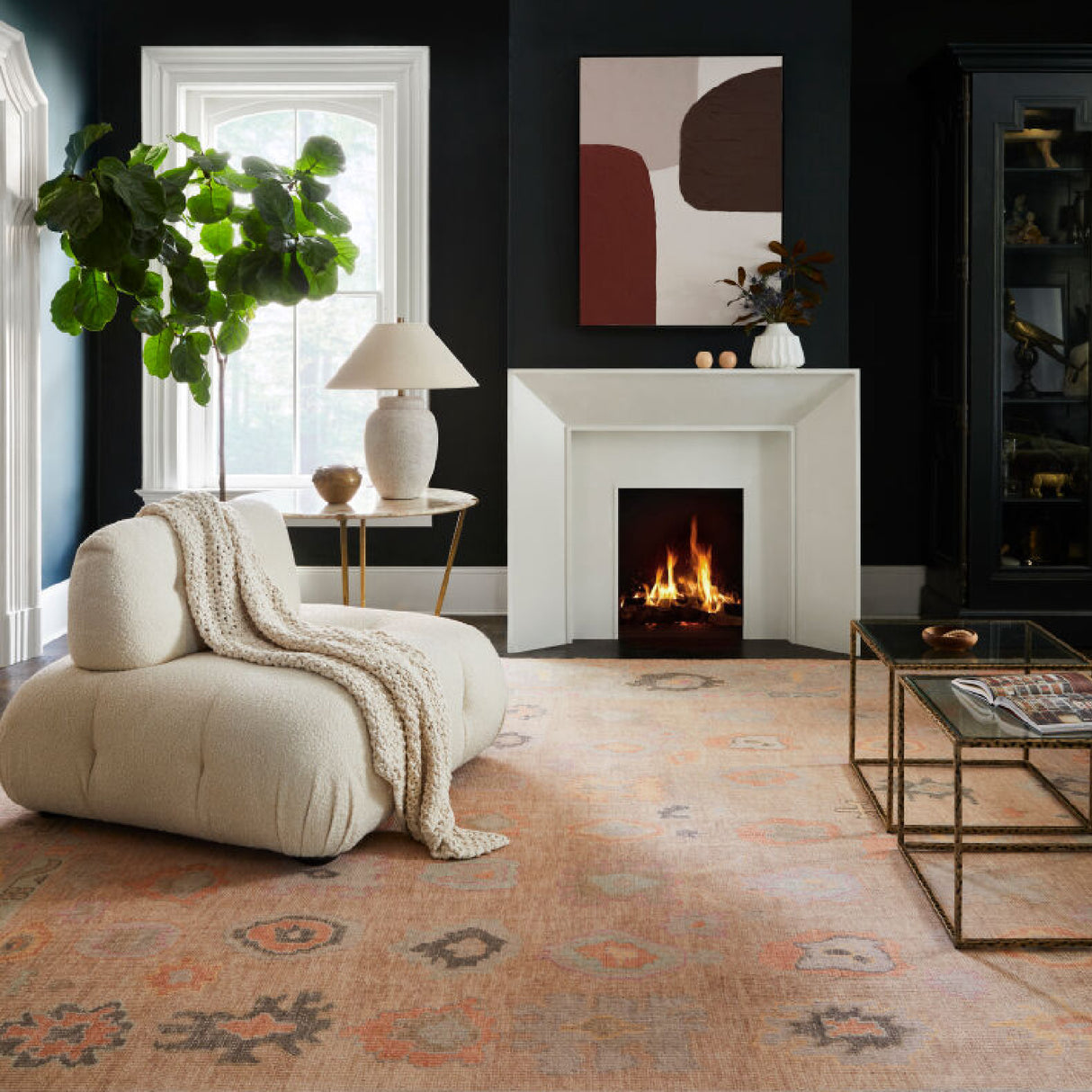 Modern European furniture - Beige Empire Shade Table Lamp - www.oroa.com | Oroa.com