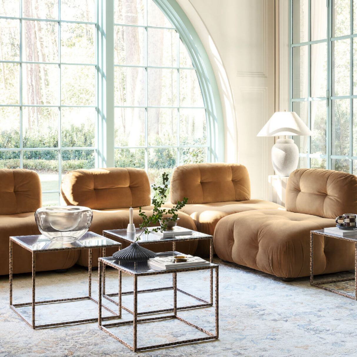 Modern European furniture - Beige Empire Shade Table Lamp - www.oroa.com | Oroa.com