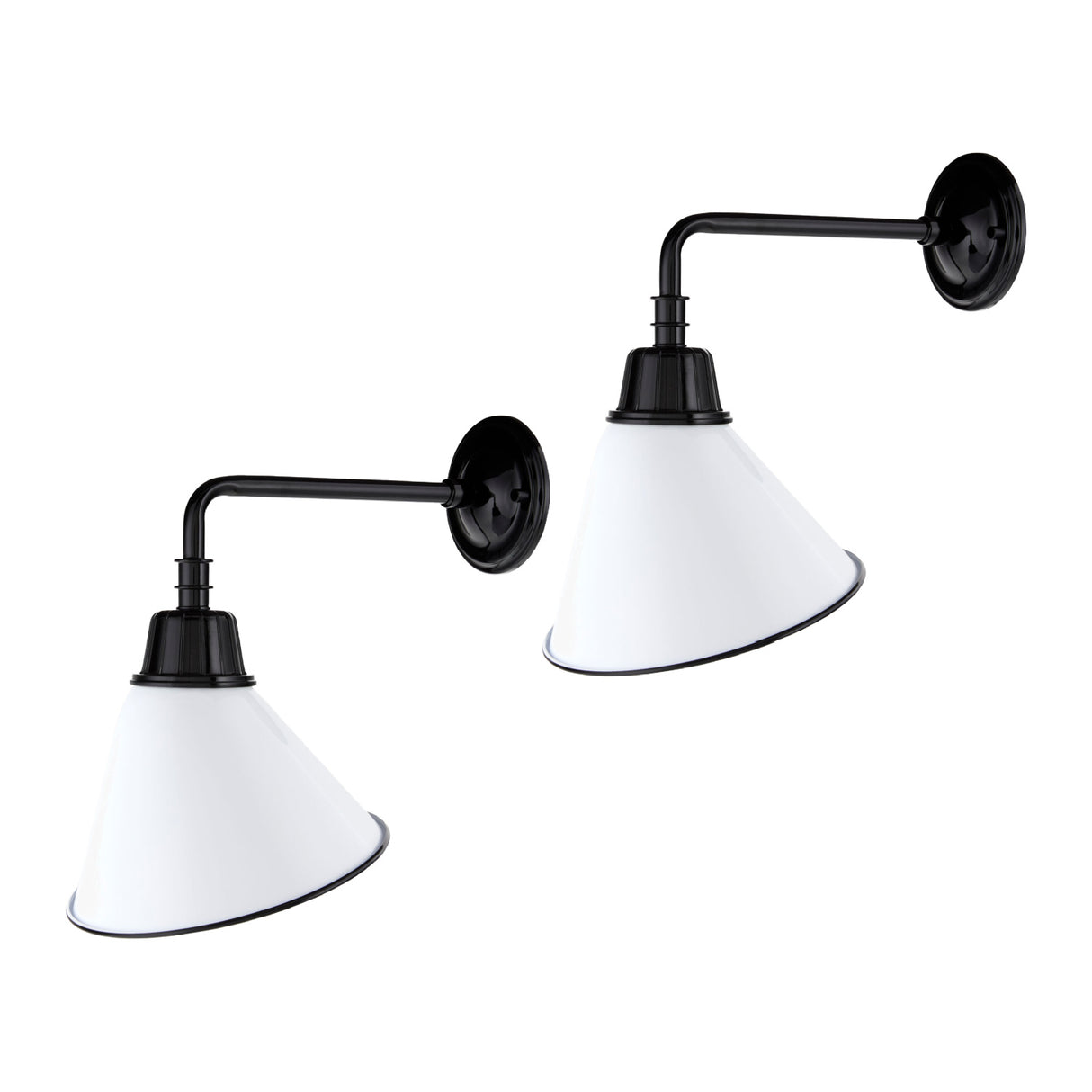 Modern European furniture - Conical Metal Shade Wall Lamps (2) - www.oroa.com | Oroa.com