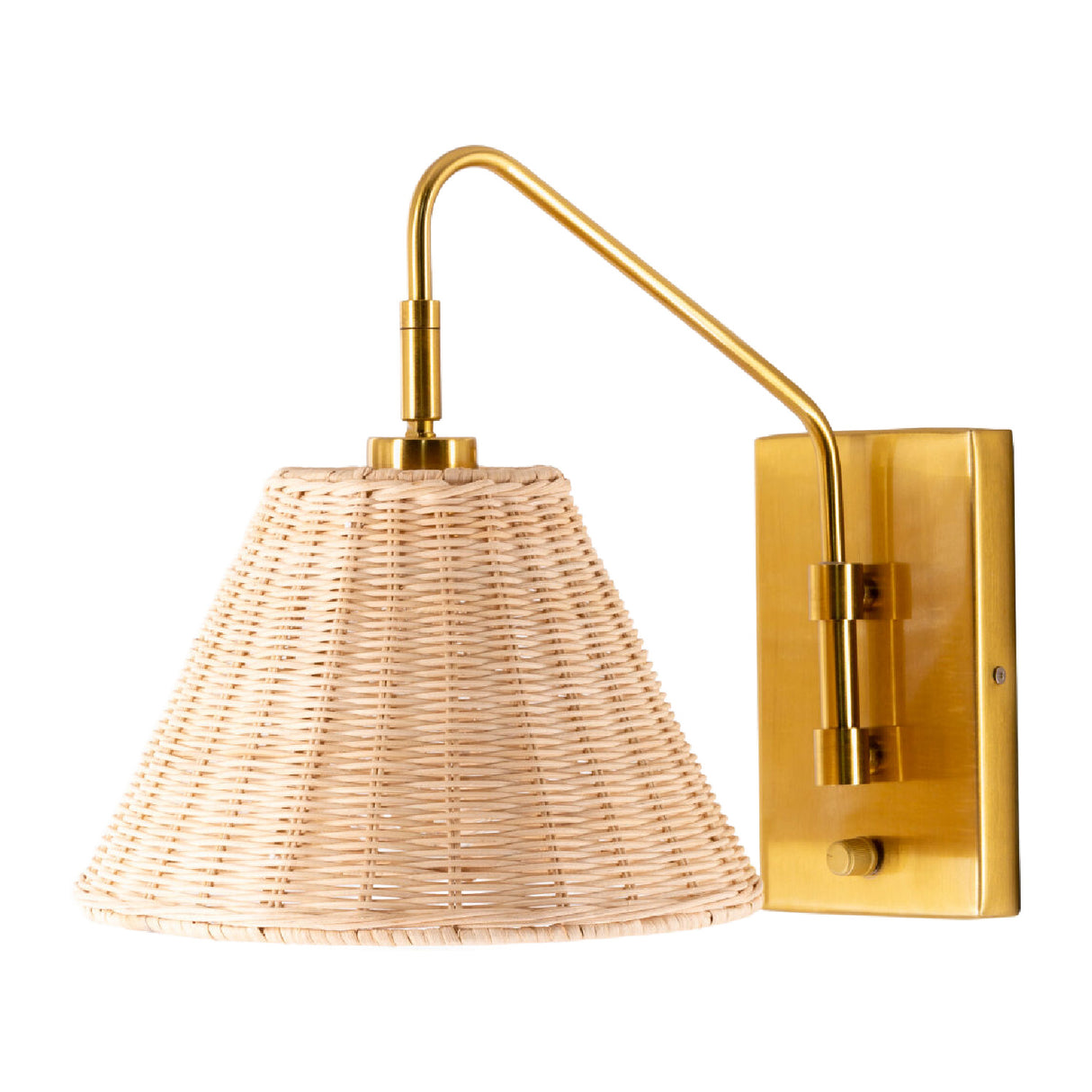 Modern European furniture - Natural Rattan Wall Lamp - www.oroa.com | Oroa.com