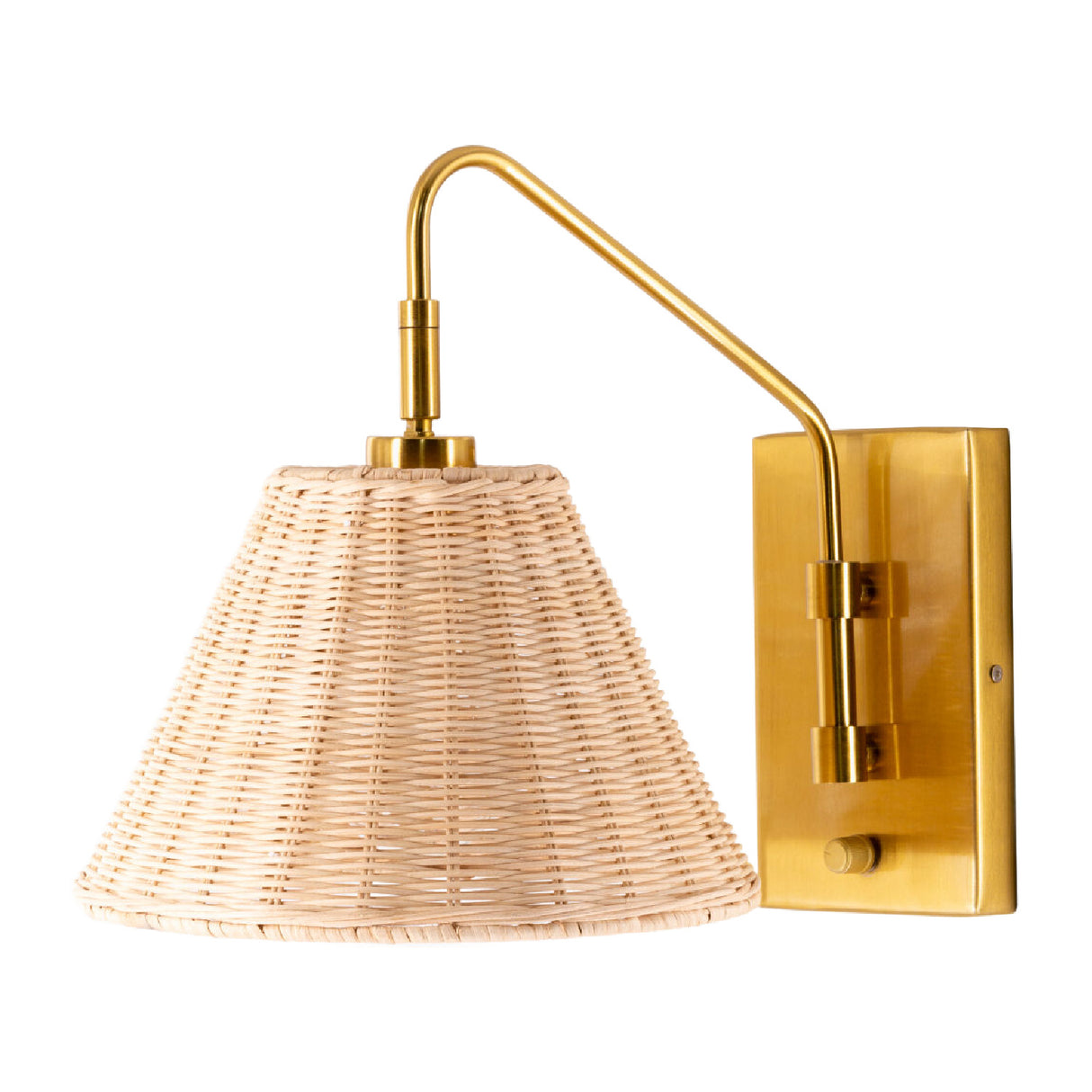 Modern European furniture - Natural Rattan Wall Lamp - www.oroa.com | Oroa.com