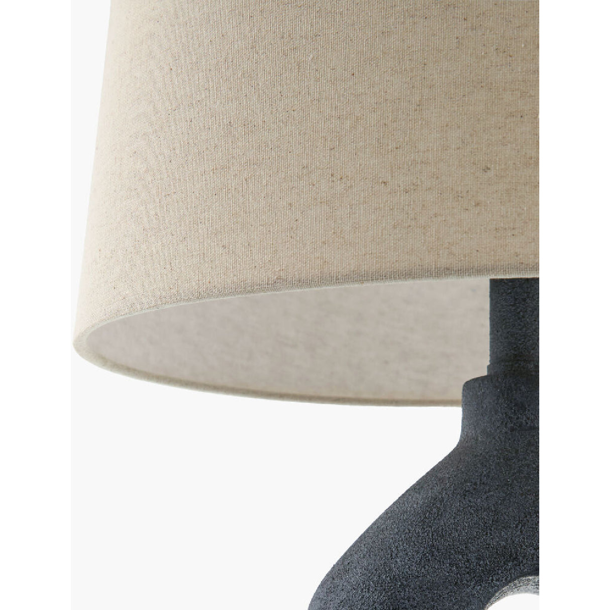 Modern European furniture - Black Sculptured Base Table Lamp - www.oroa.com | Oroa.com