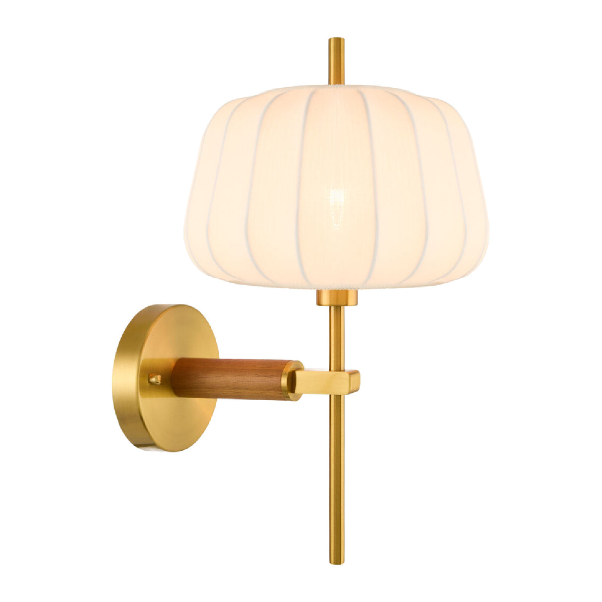 Modern European furniture - White Cotton Accent Wall Lamp - www.oroa.com | Oroa.com