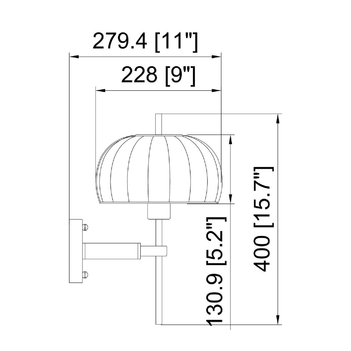 Modern European furniture - White Cotton Accent Wall Lamp - www.oroa.com | Oroa.com