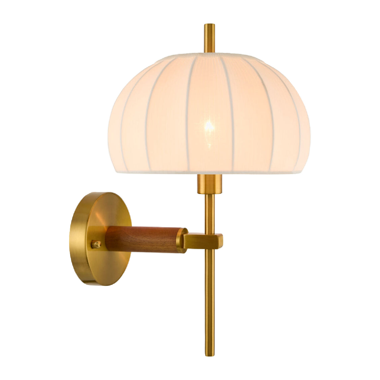 Modern European furniture - White Cotton Accent Wall Lamp - www.oroa.com | Oroa.com