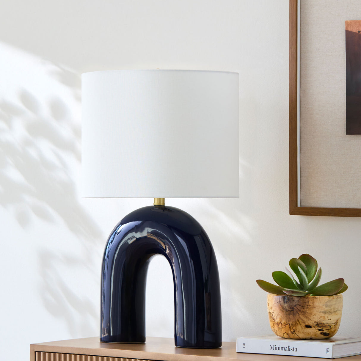 Modern European furniture - Arched Ceramic Accent Table Lamp - www.oroa.com | Oroa.com