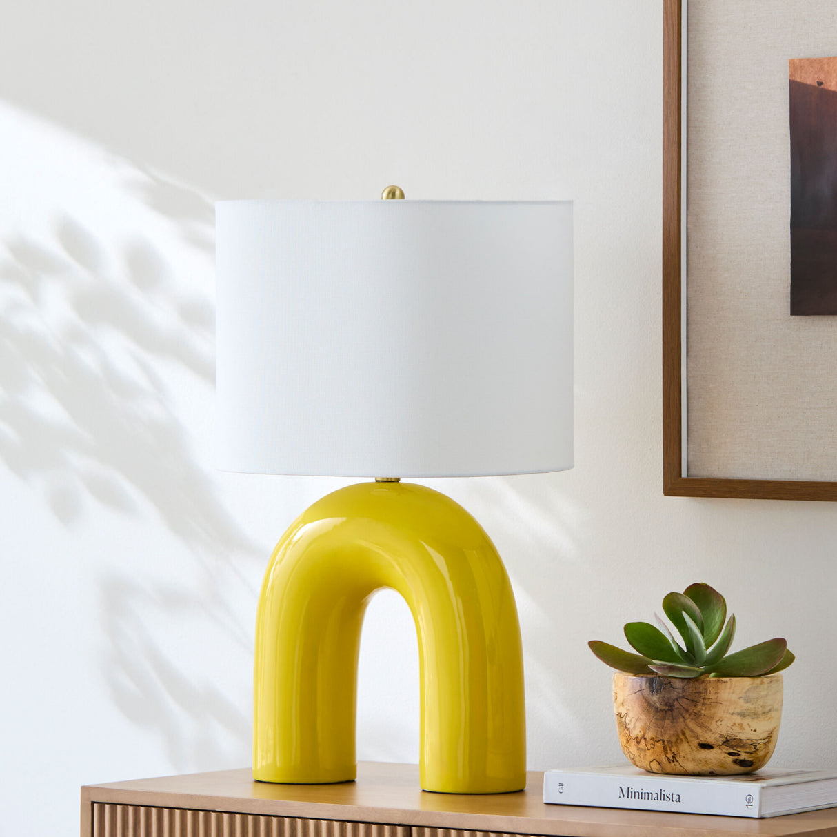 Modern European furniture - Arched Ceramic Accent Table Lamp - www.oroa.com | Oroa.com