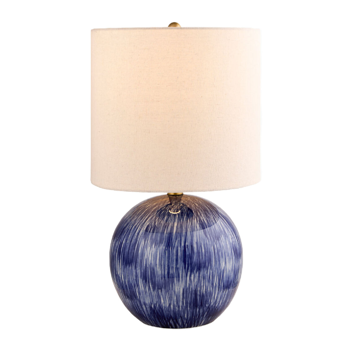Modern European furniture - Glazed Blue Ceramic Table Lamp - www.oroa.com | Oroa.com