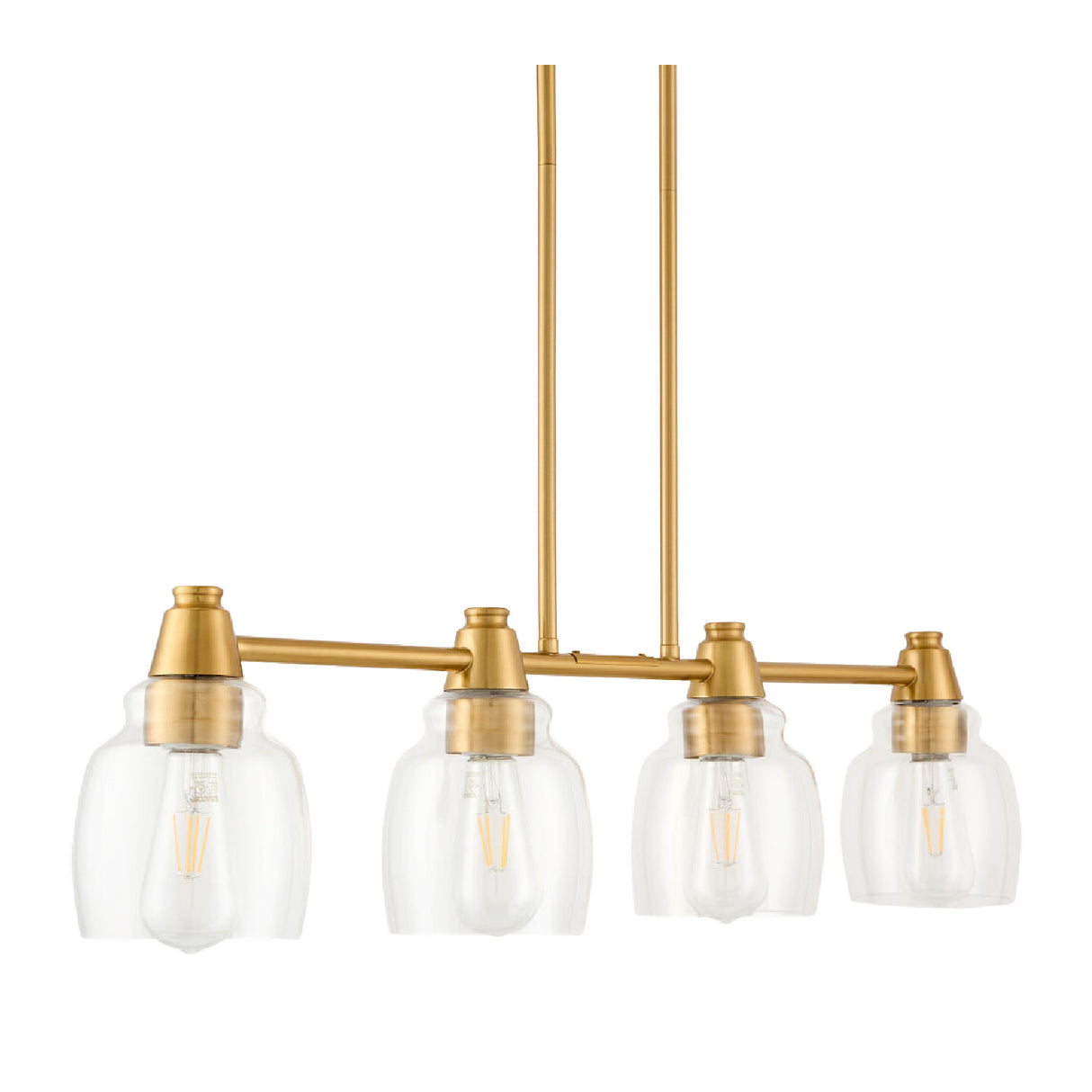 Modern European furniture - 4-Light Glass Linear Chandelier - www.oroa.com | Oroa.com