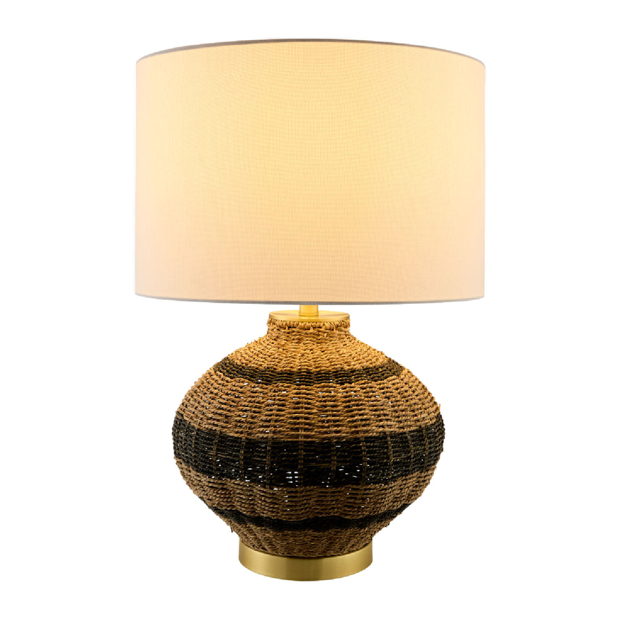 Modern European furniture - Natural Rattan Base Table Lamp - www.oroa.com | Oroa.com