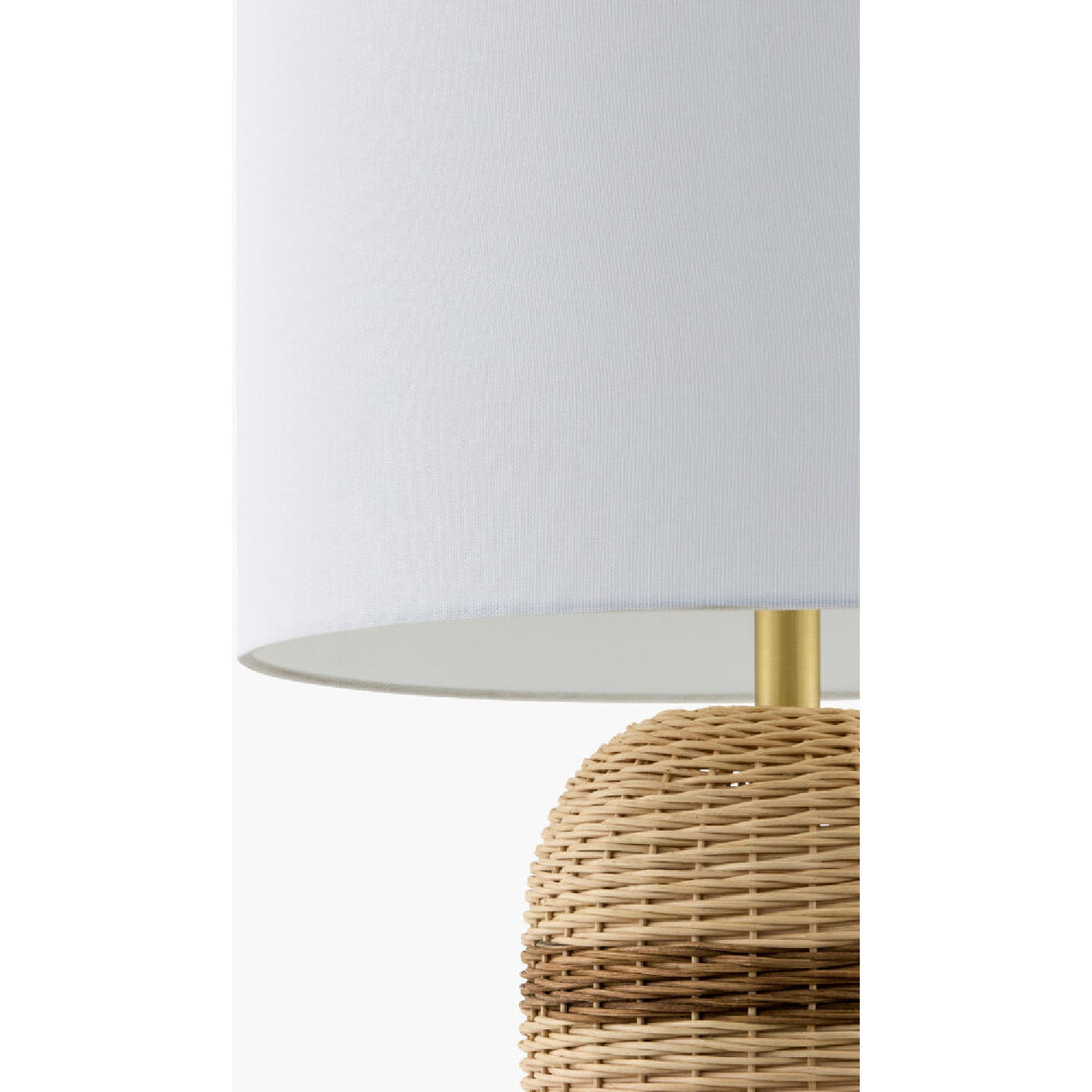 Modern European furniture - Beige Lined Rattan Table Lamp - www.oroa.com | Oroa.com
