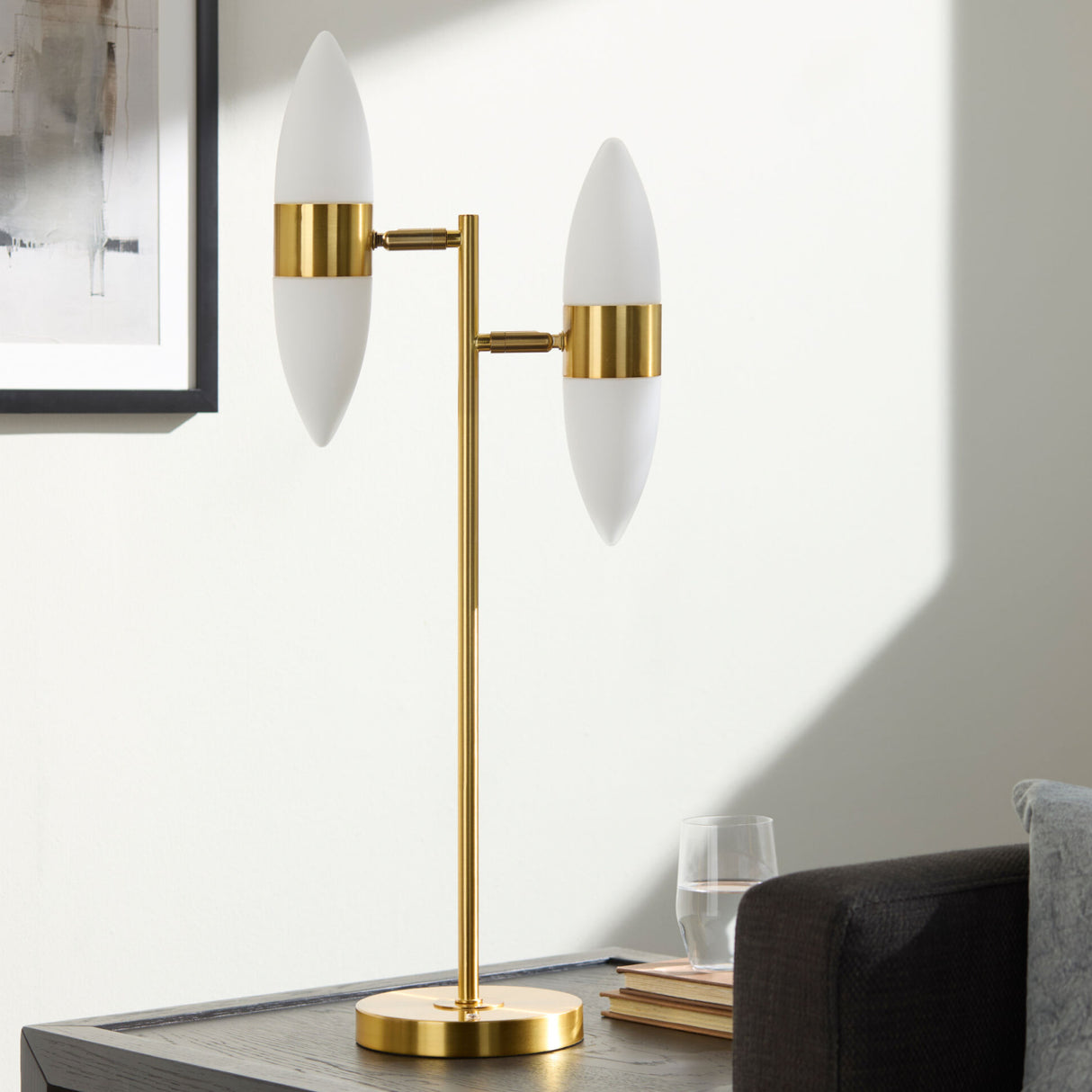 Modern European furniture - Modern Dual Light Table Lamp - www.oroa.com | Oroa.com