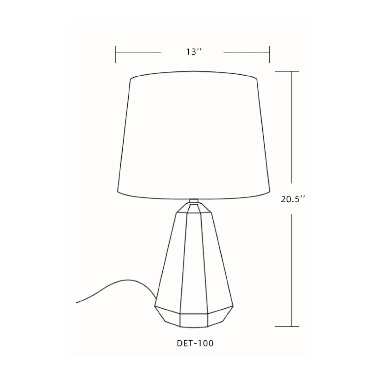 Modern European furniture - Marbled Black Accent Table Lamp - www.oroa.com | Oroa.com