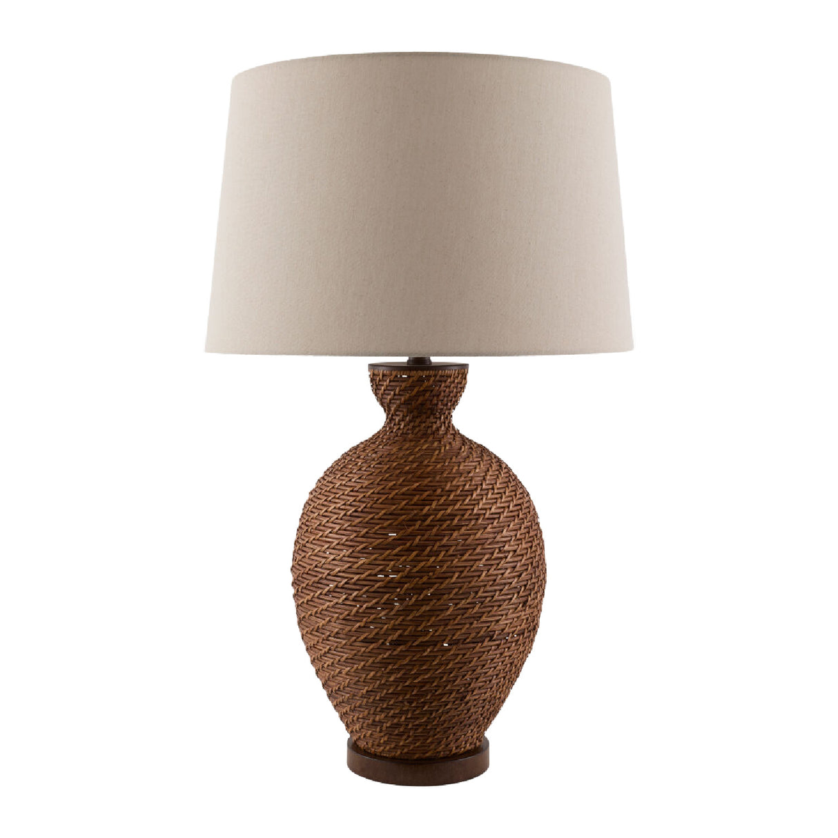 Modern European furniture - Painted Rattan Accent Table Lamp - www.oroa.com | Oroa.com