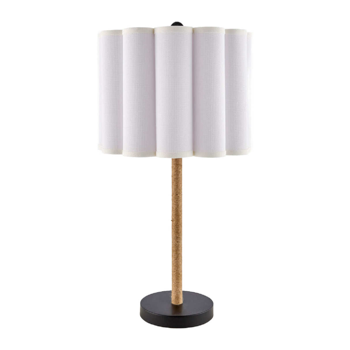 Modern European furniture - Cream Linen Pleated Table Lamp - www.oroa.com | Oroa.com