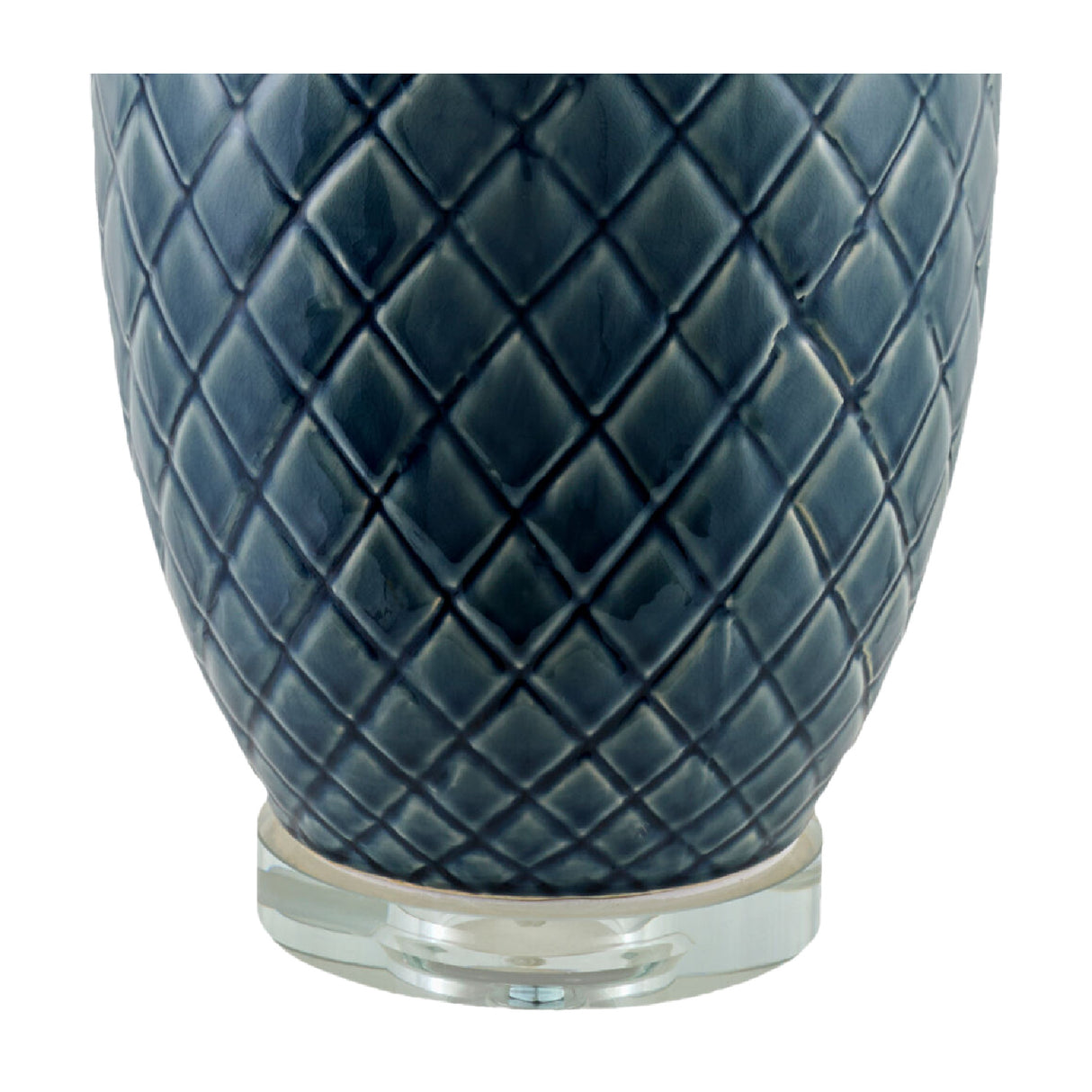 Modern European furniture - Carved Ceramic Linen Table Lamp - www.oroa.com | Oroa.com