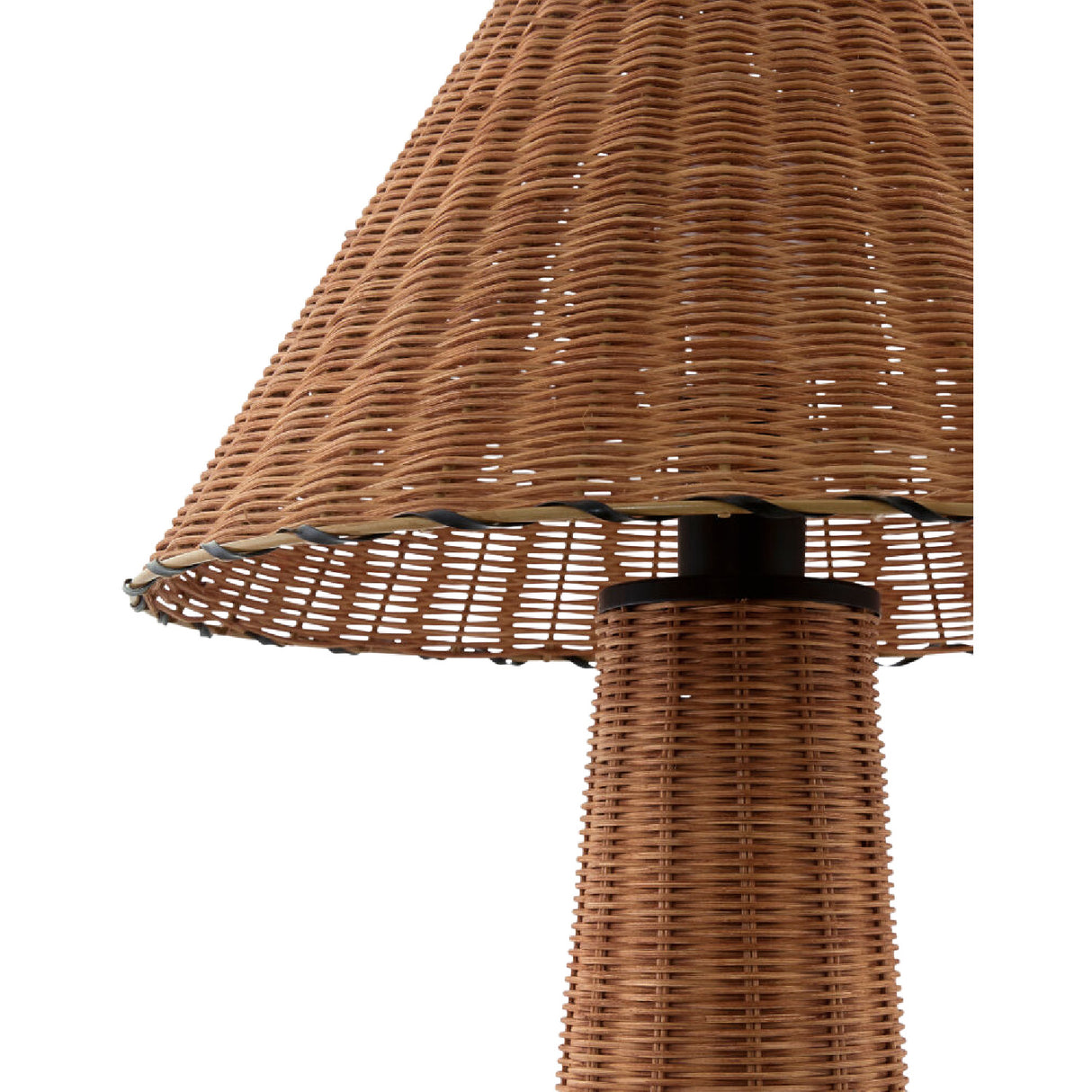 Modern European furniture - Empire Brown Rattan Table Lamp - www.oroa.com | Oroa.com