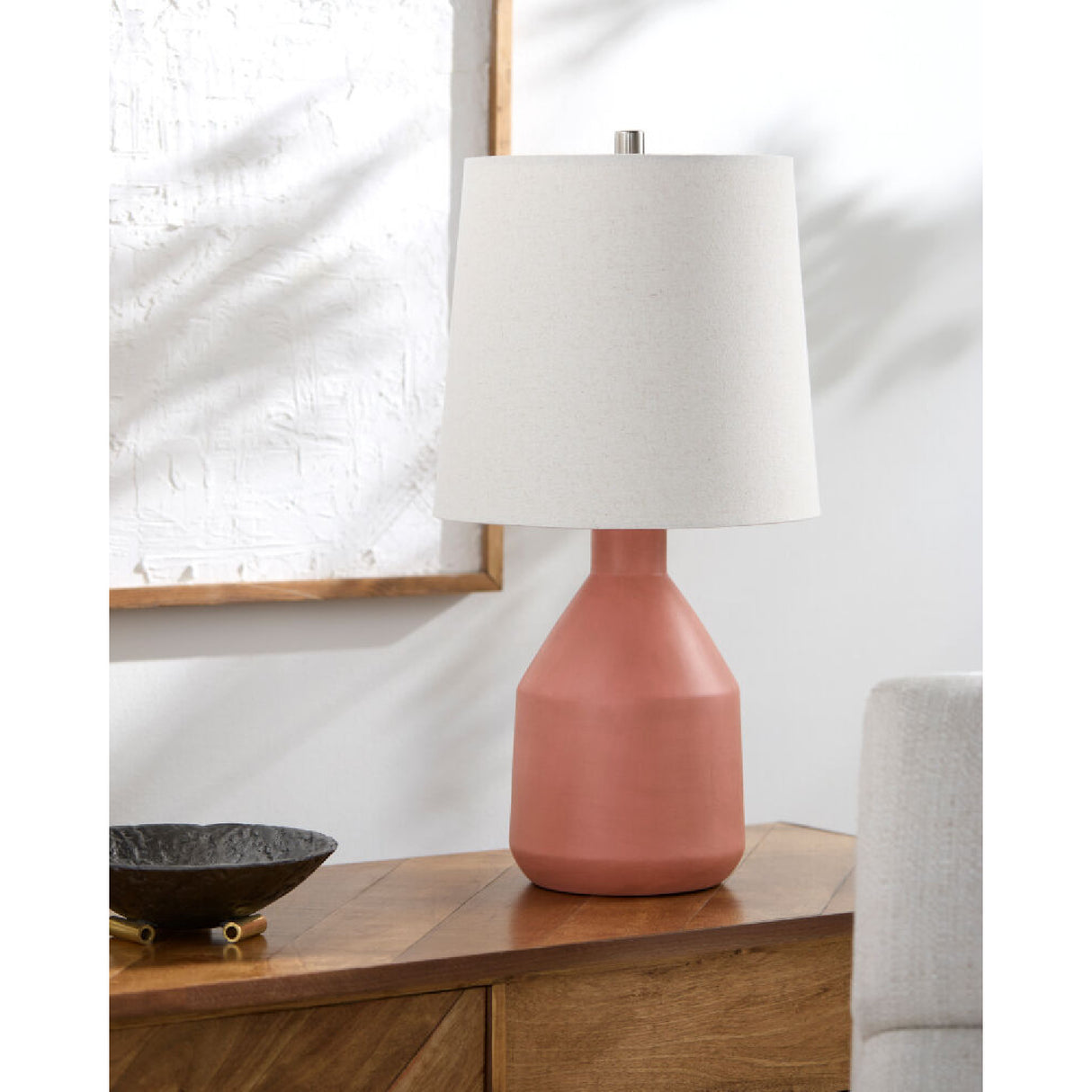 Modern European furniture - Painted Terracotta Ceramic Table Lamp - www.oroa.com | Oroa.com