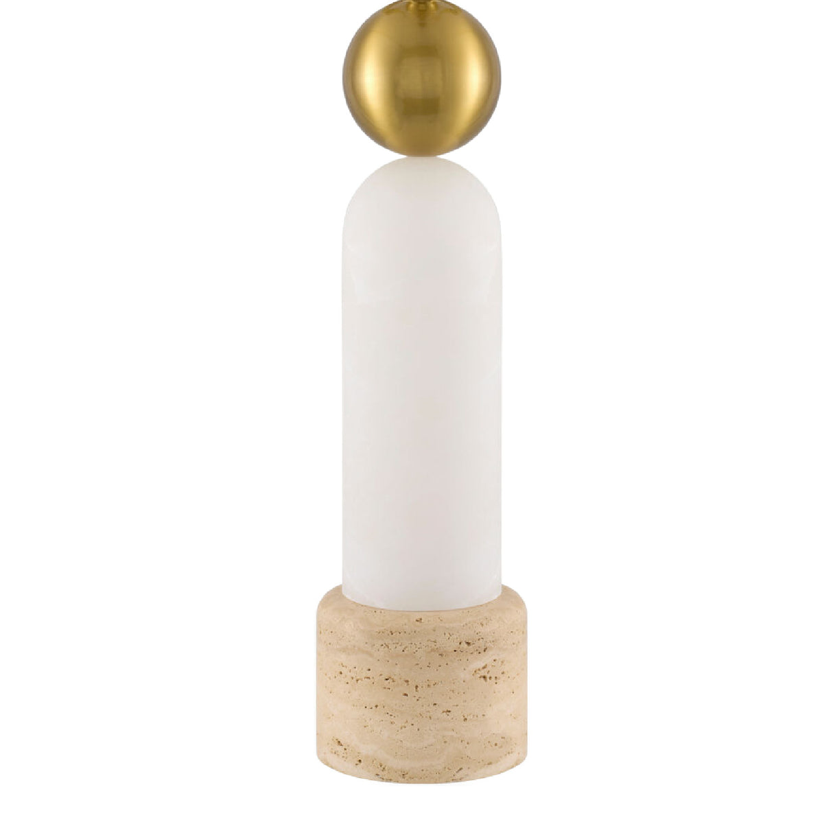 Modern European furniture - White Stone Modern Table Lamp - www.oroa.com | Oroa.com