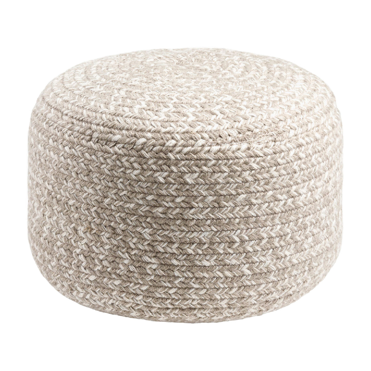 Modern furniture - Round Woven Outdoor Pouf - www.oroa.com | Oroa.com