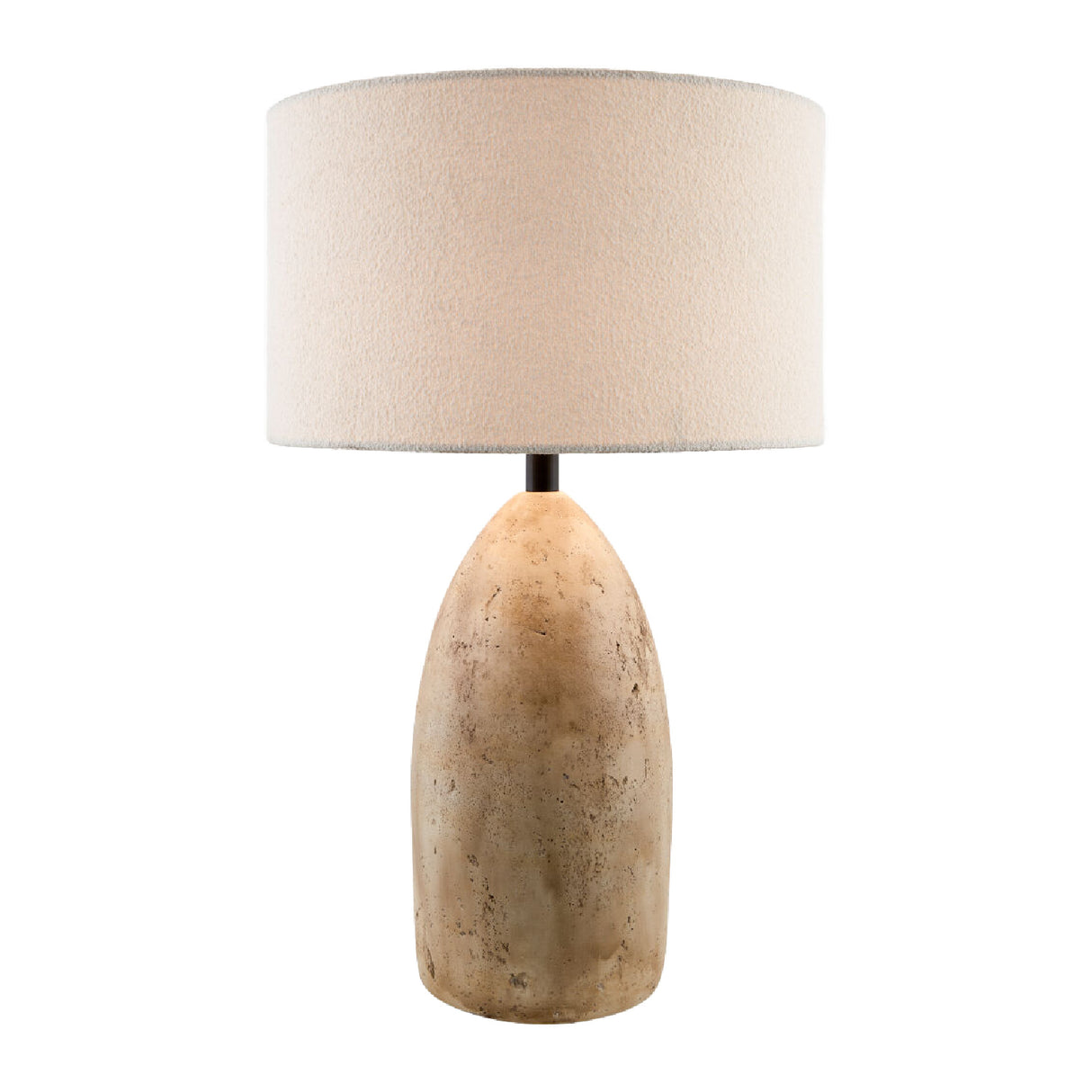 Modern European furniture - Beige Concrete Accent Table Lamp - www.oroa.com | Oroa.com