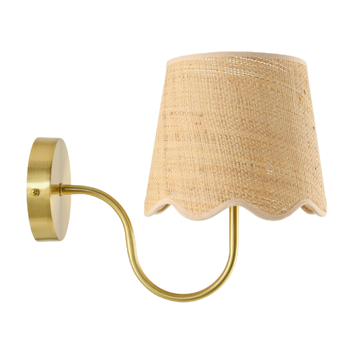 Modern European furniture - Scalloped Rattan Wall Lamp - www.oroa.com | Oroa.com